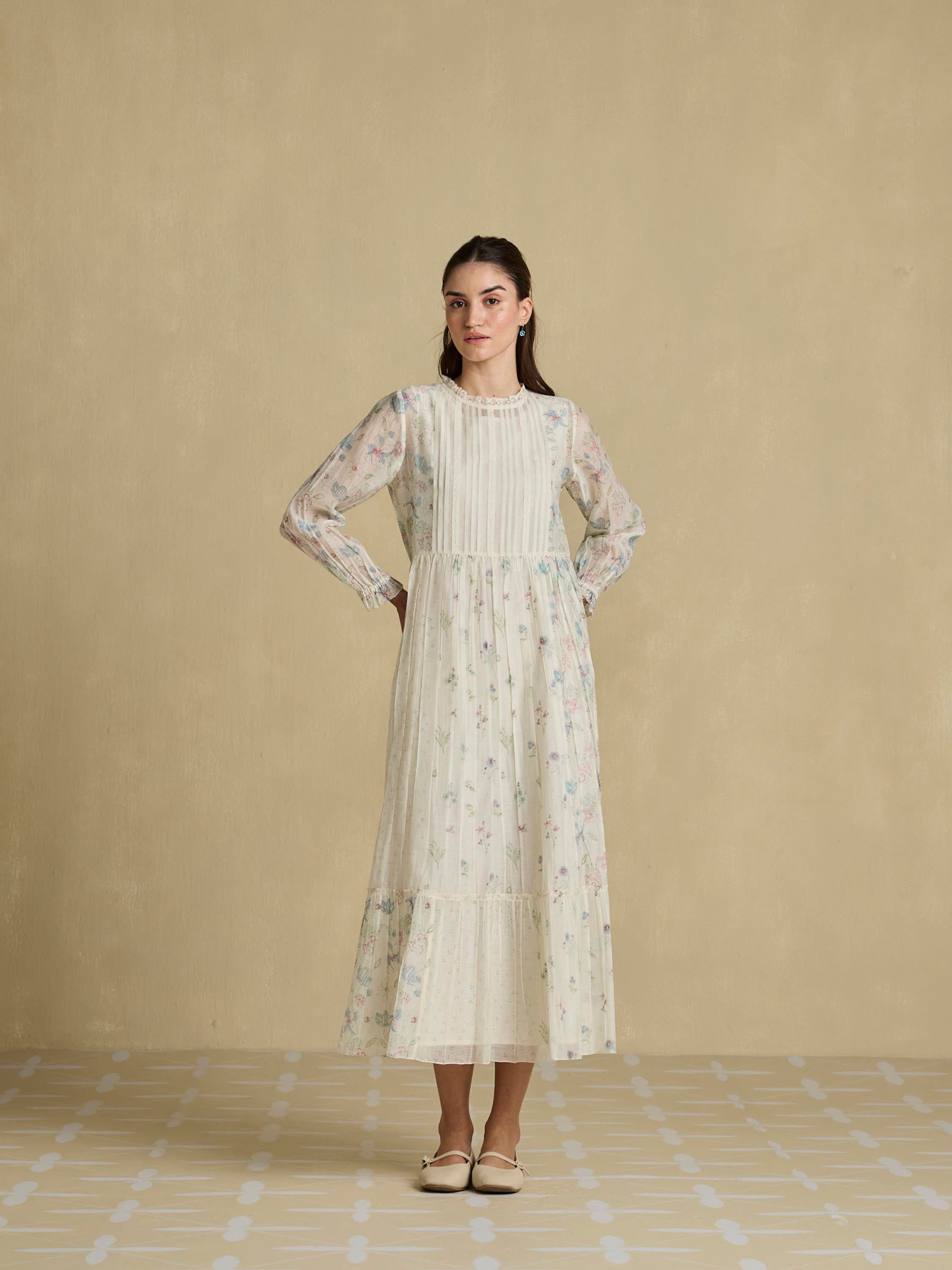 Tranquil Lace Midi Dress