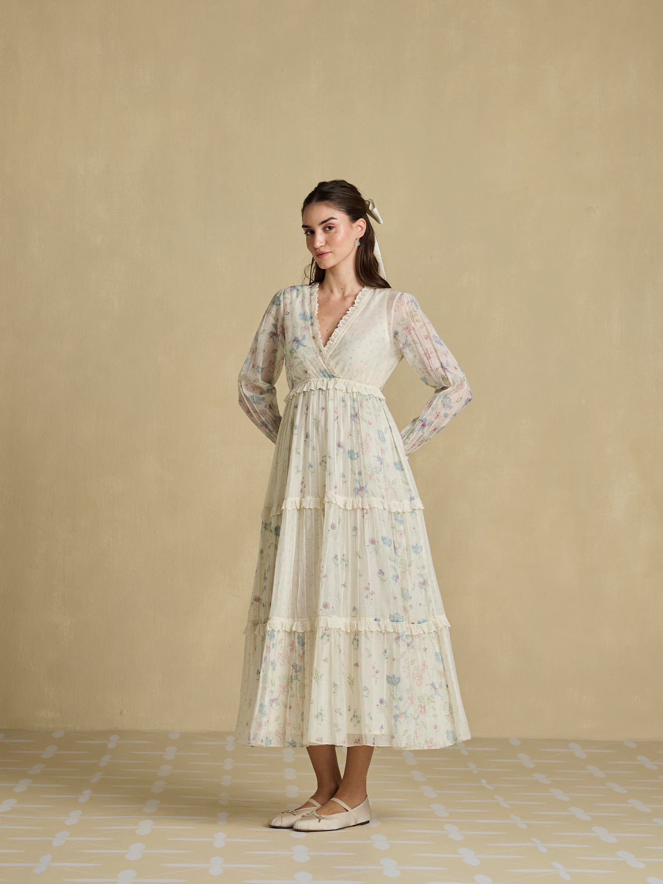 Path of Water Wrap Dress