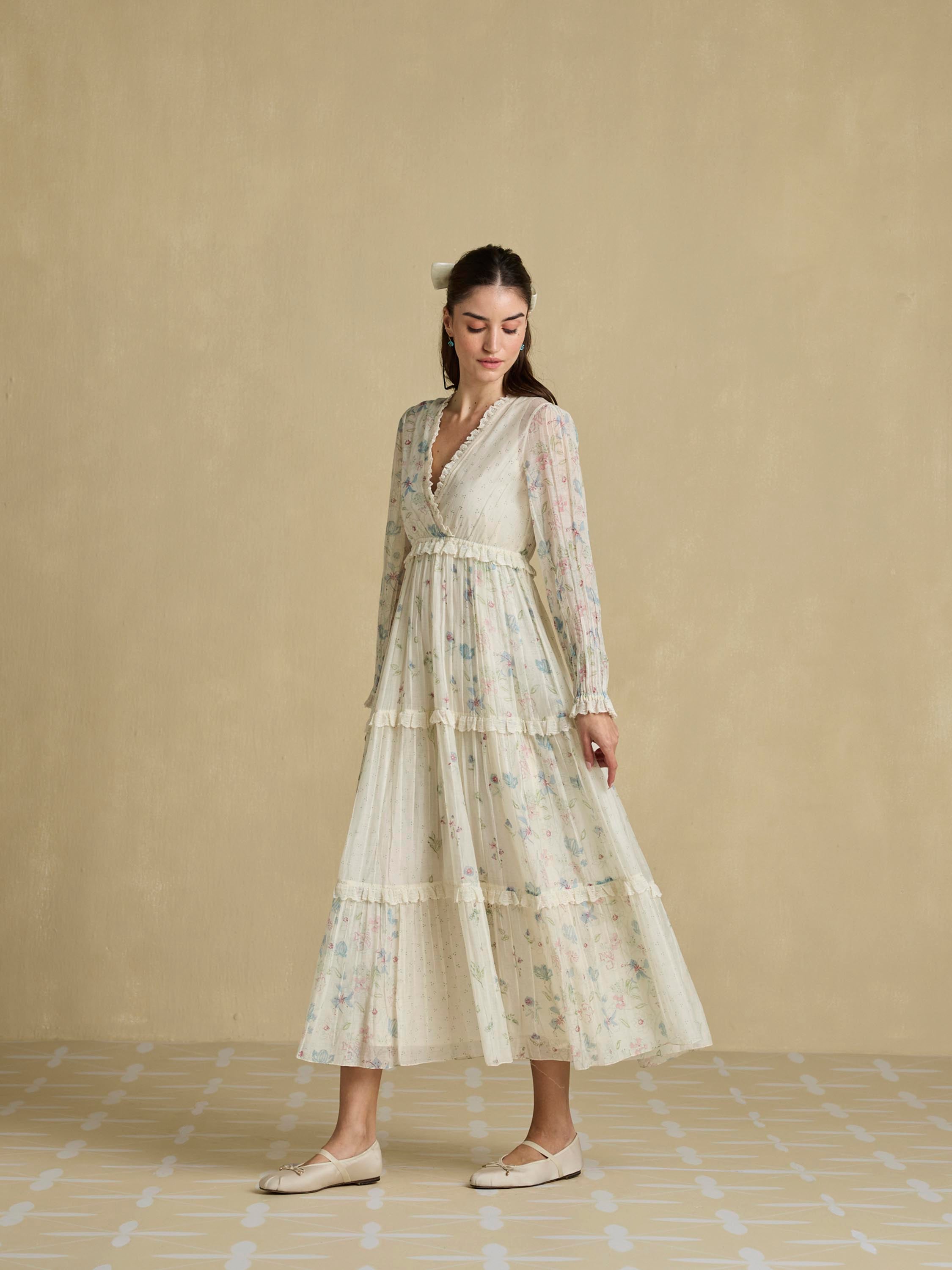 Path of Water Wrap Dress