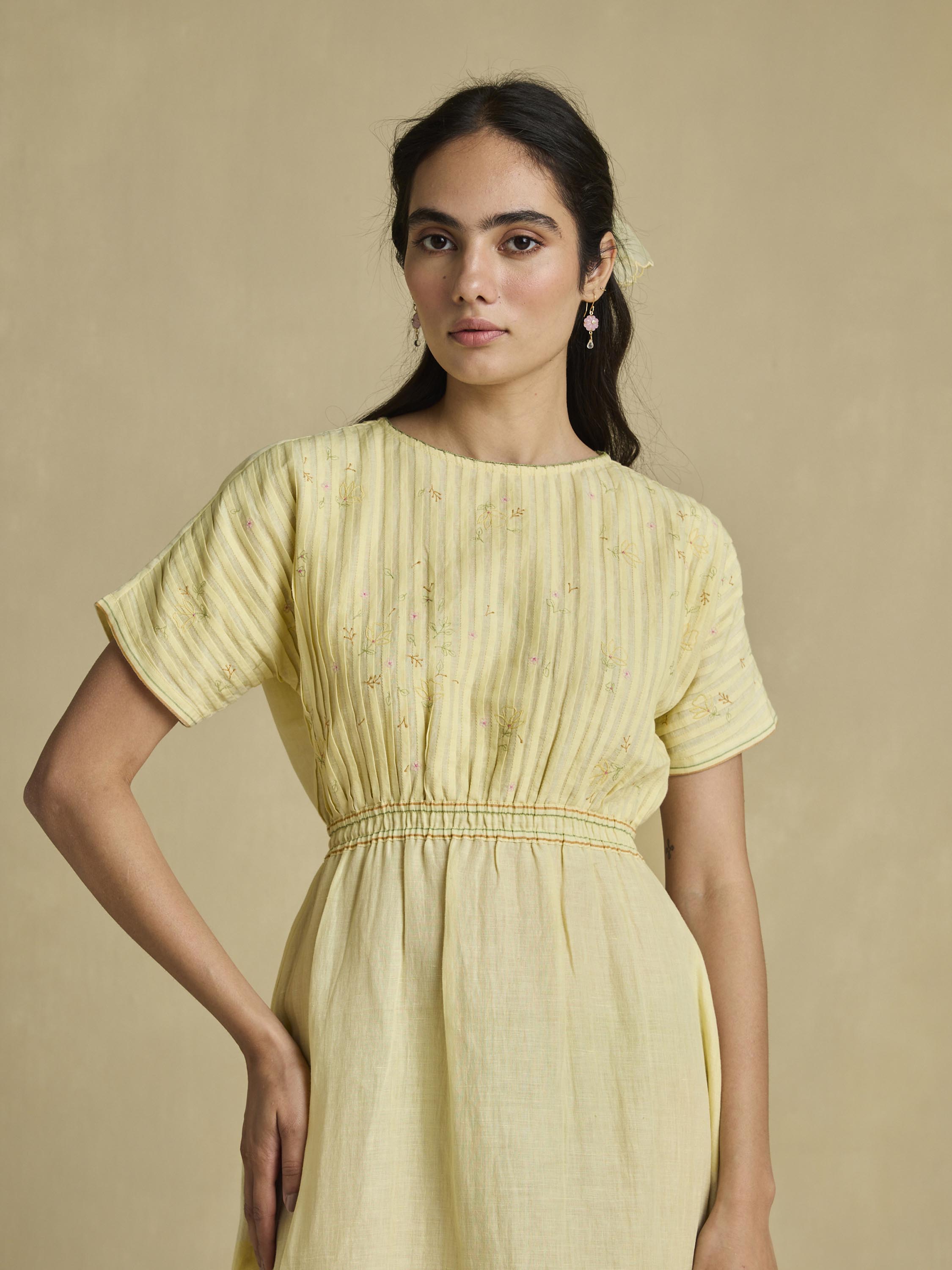 Healing Sun Linen Dress