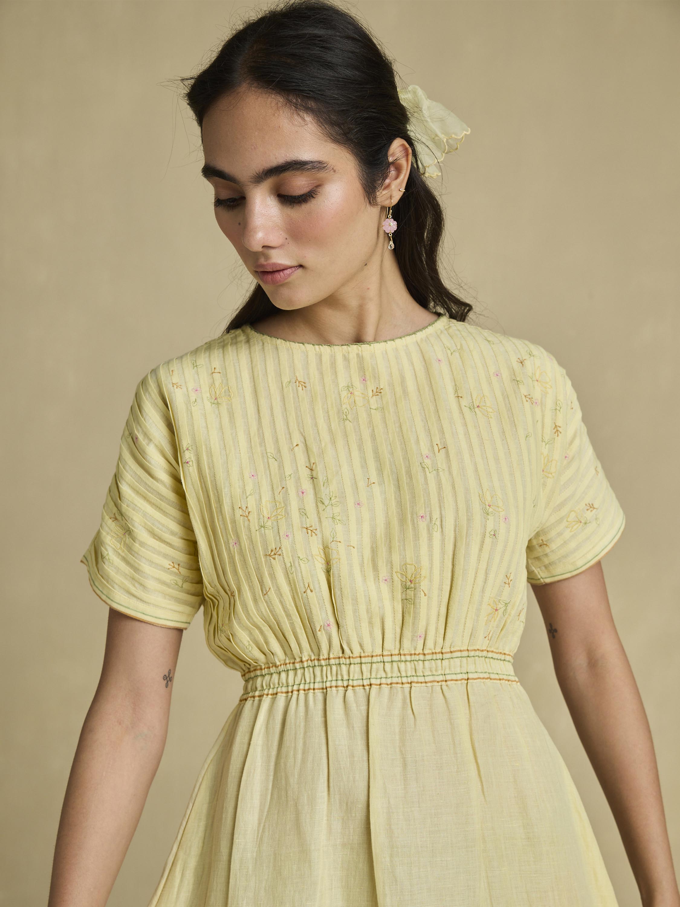 Healing Sun Linen Dress