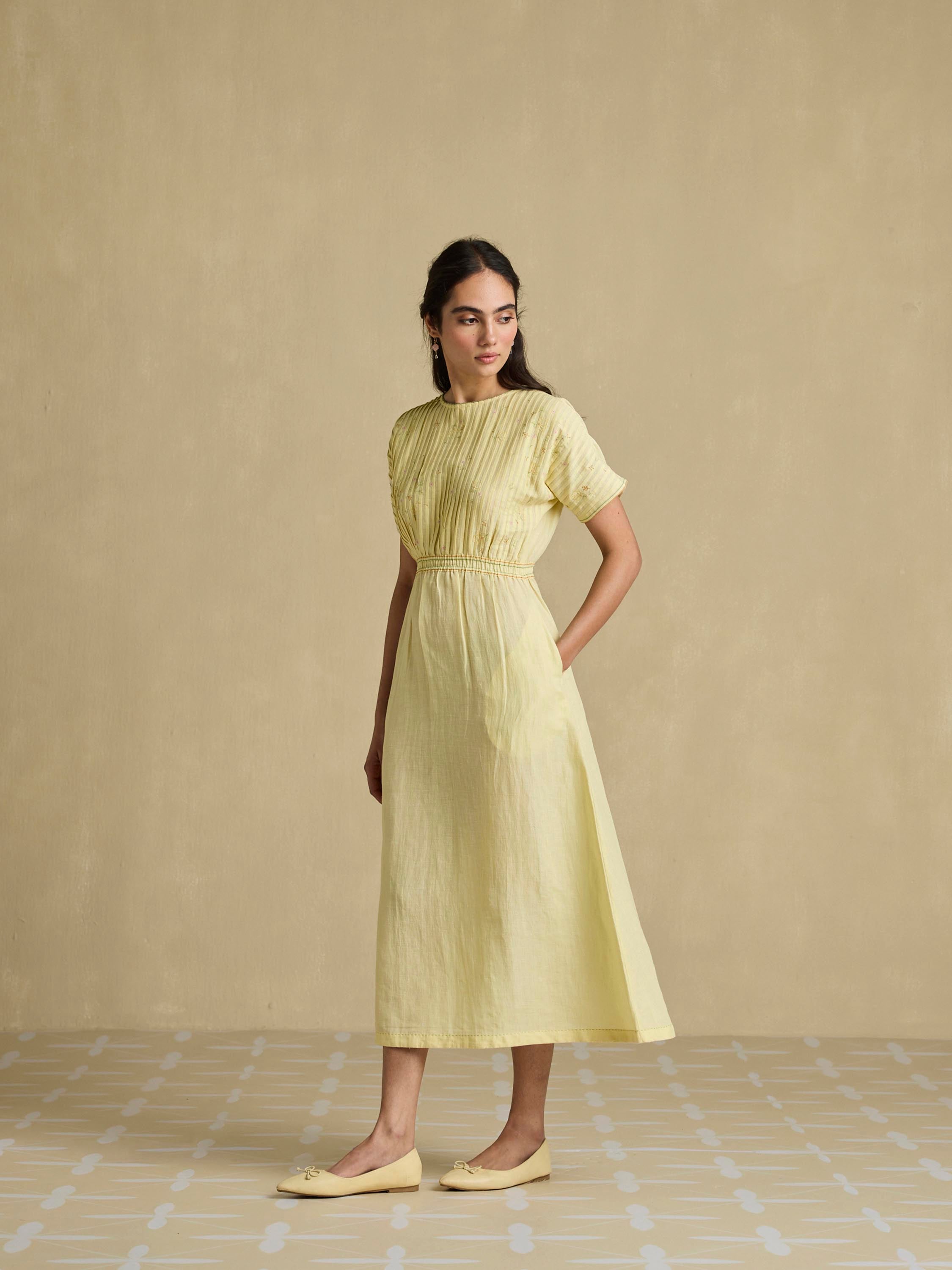 Healing Sun Linen Dress