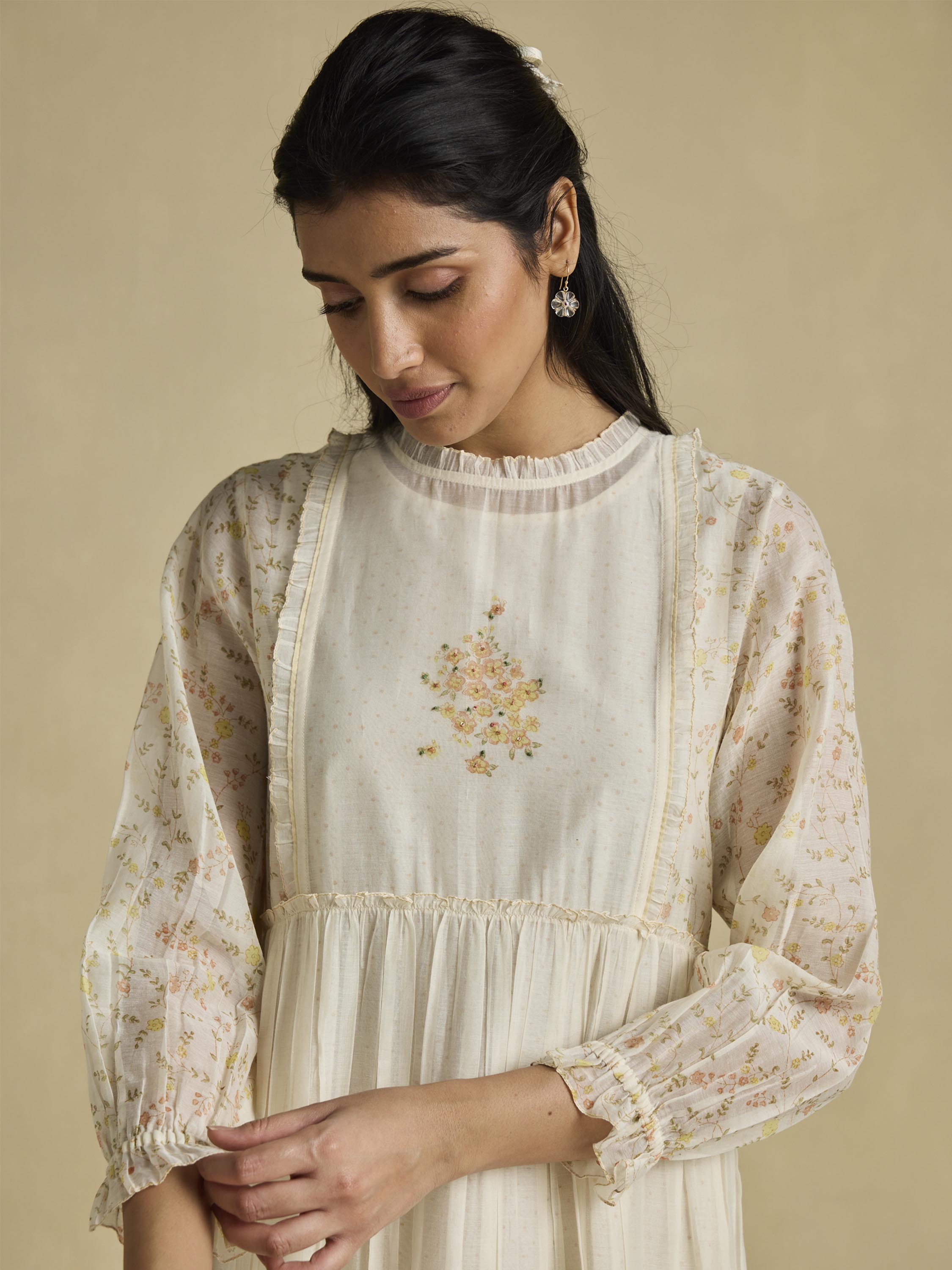 Honey Flowers Midi Dress