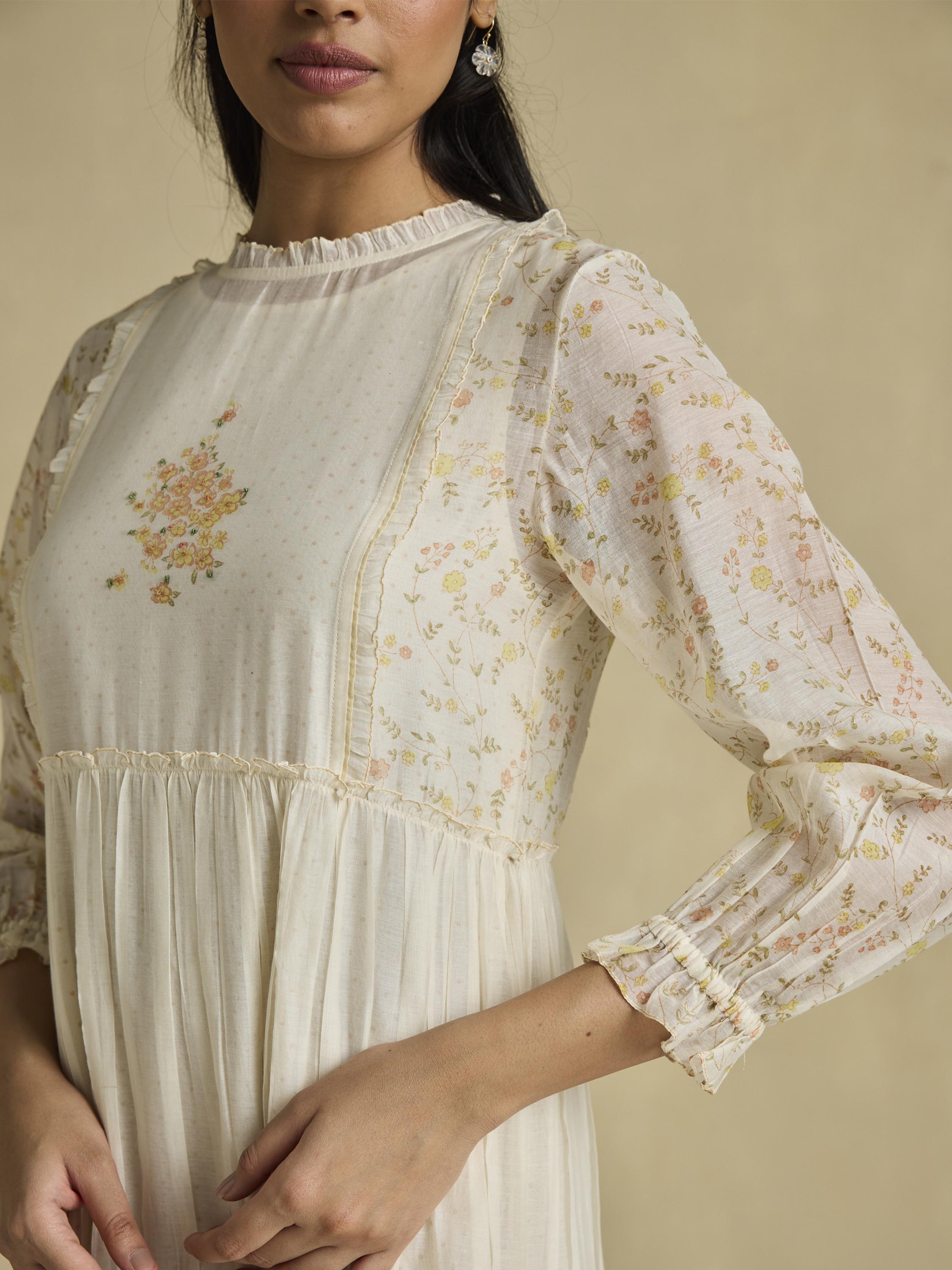 Honey Flowers Midi Dress