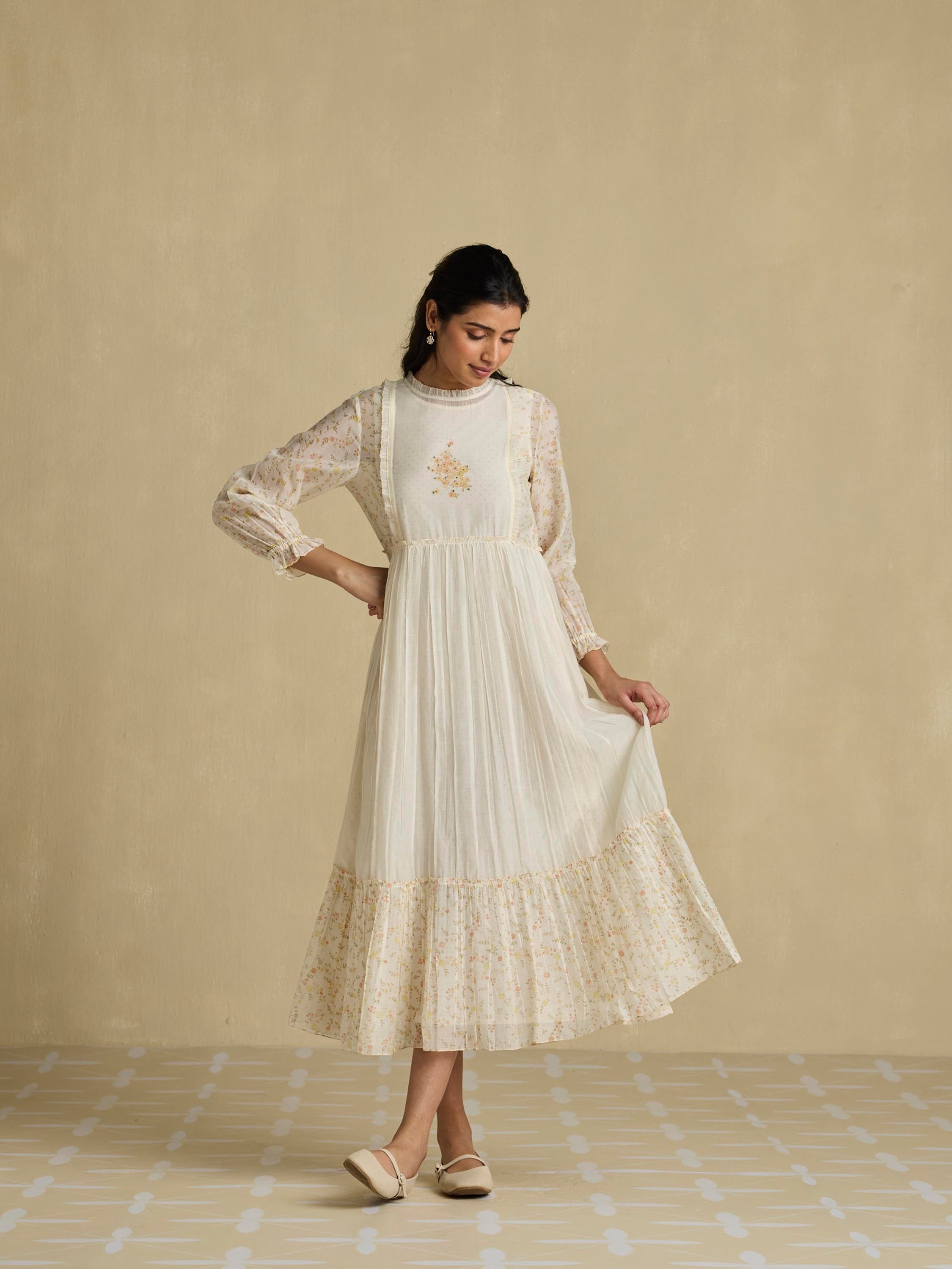 Honey Flowers Midi Dress