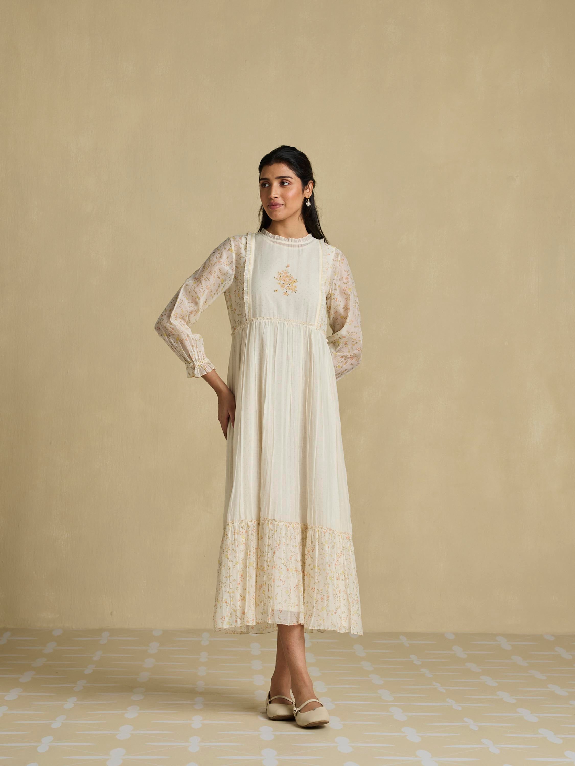 Honey Flowers Midi Dress