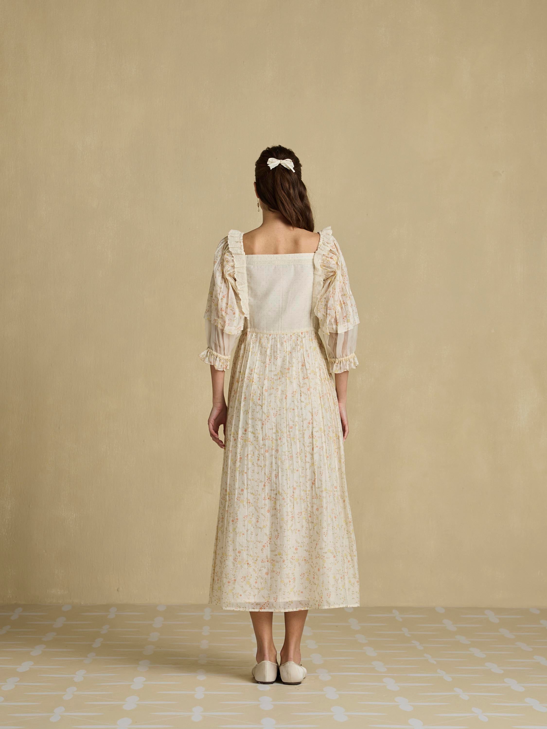 Gentle Awakening Ruffle Dress