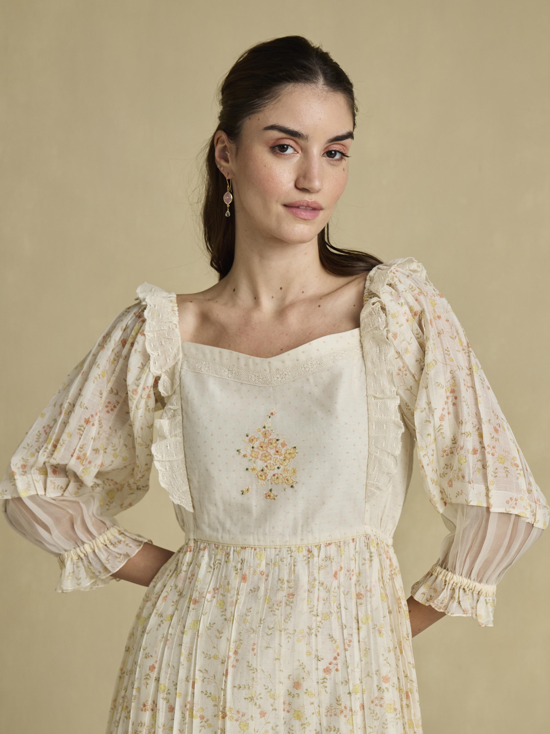 Gentle Awakening Ruffle Dress