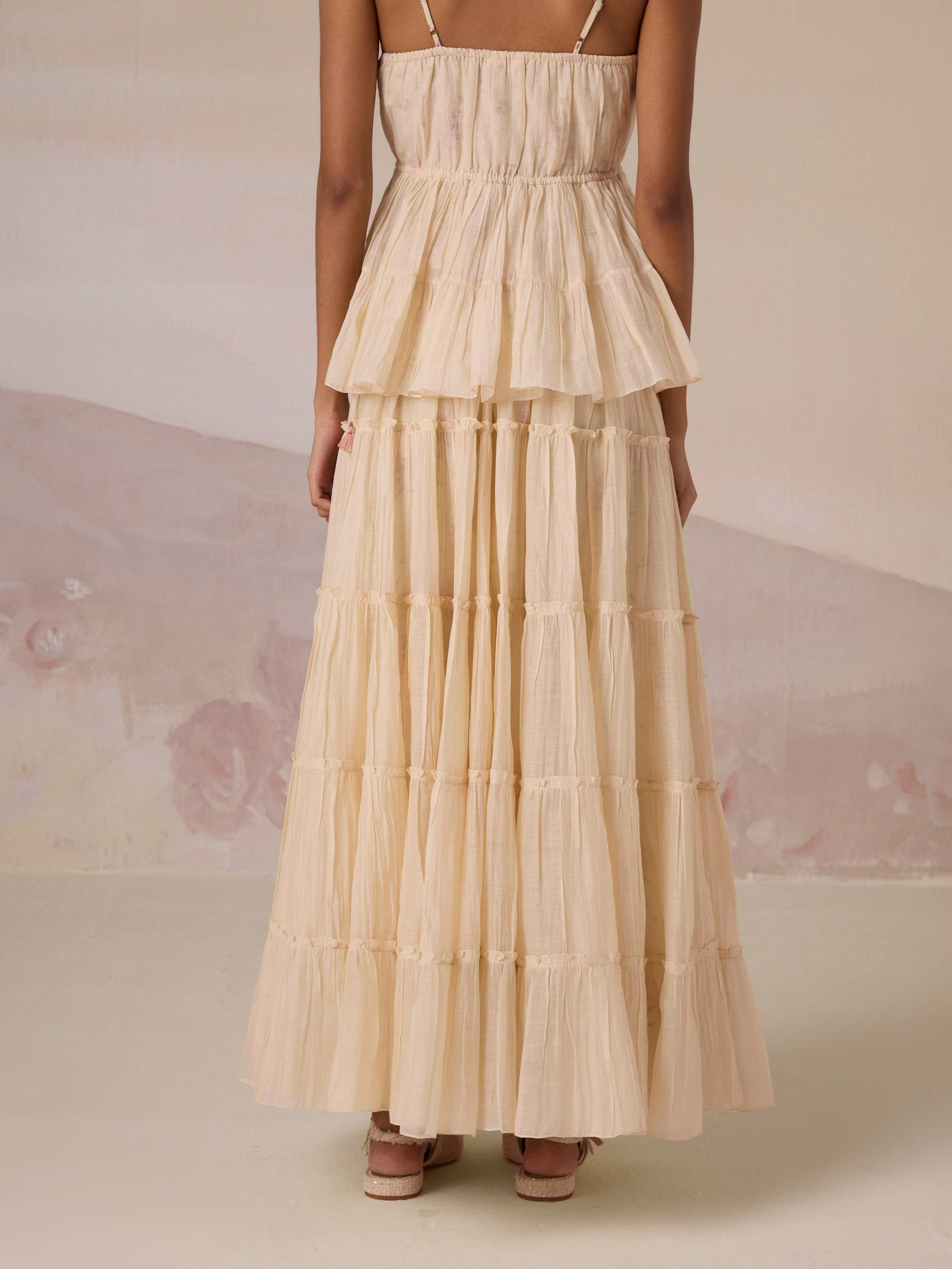 Peach Tree Tier Skirt
