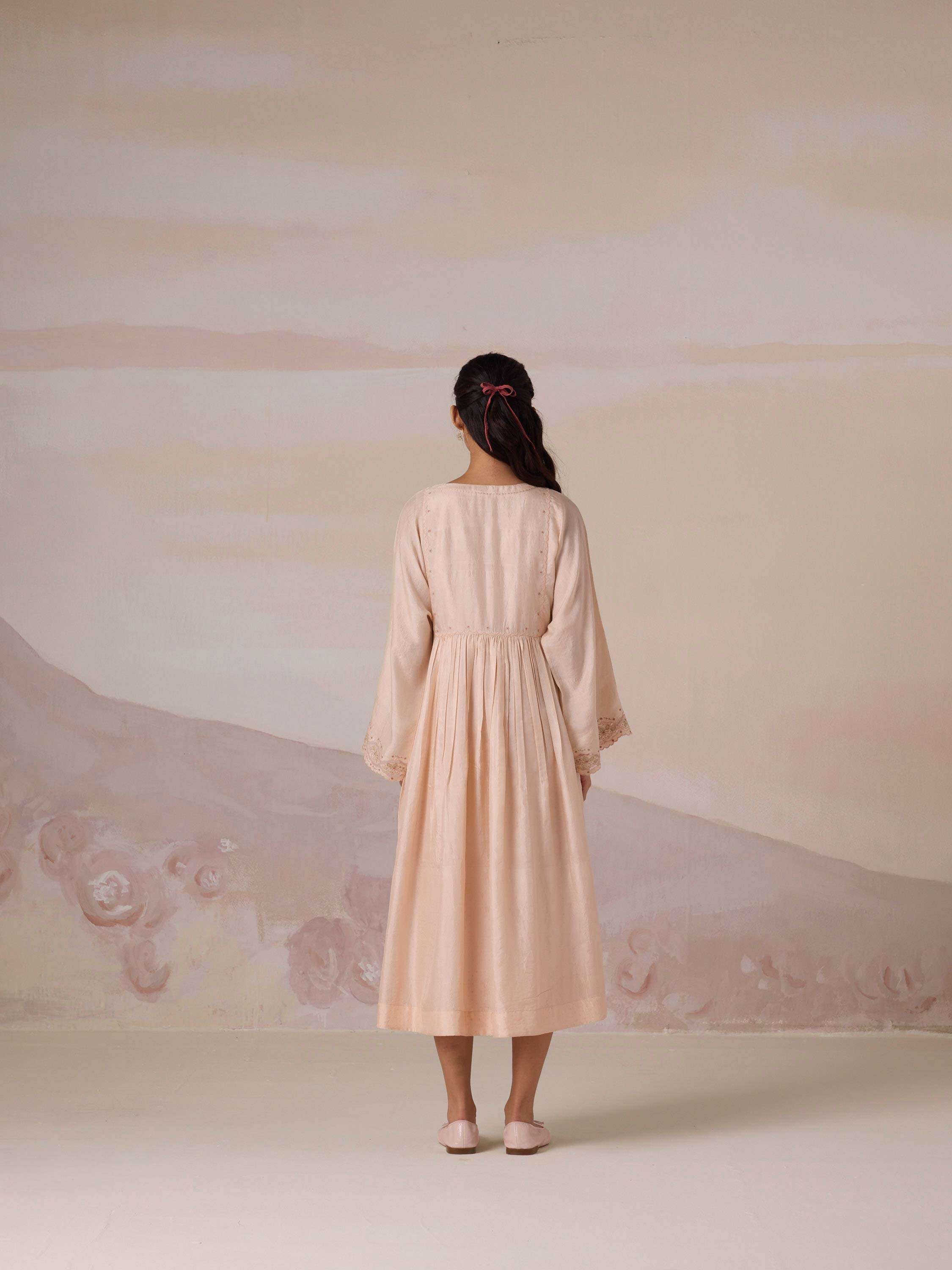 Sewn in Silk Kaftan Dress
