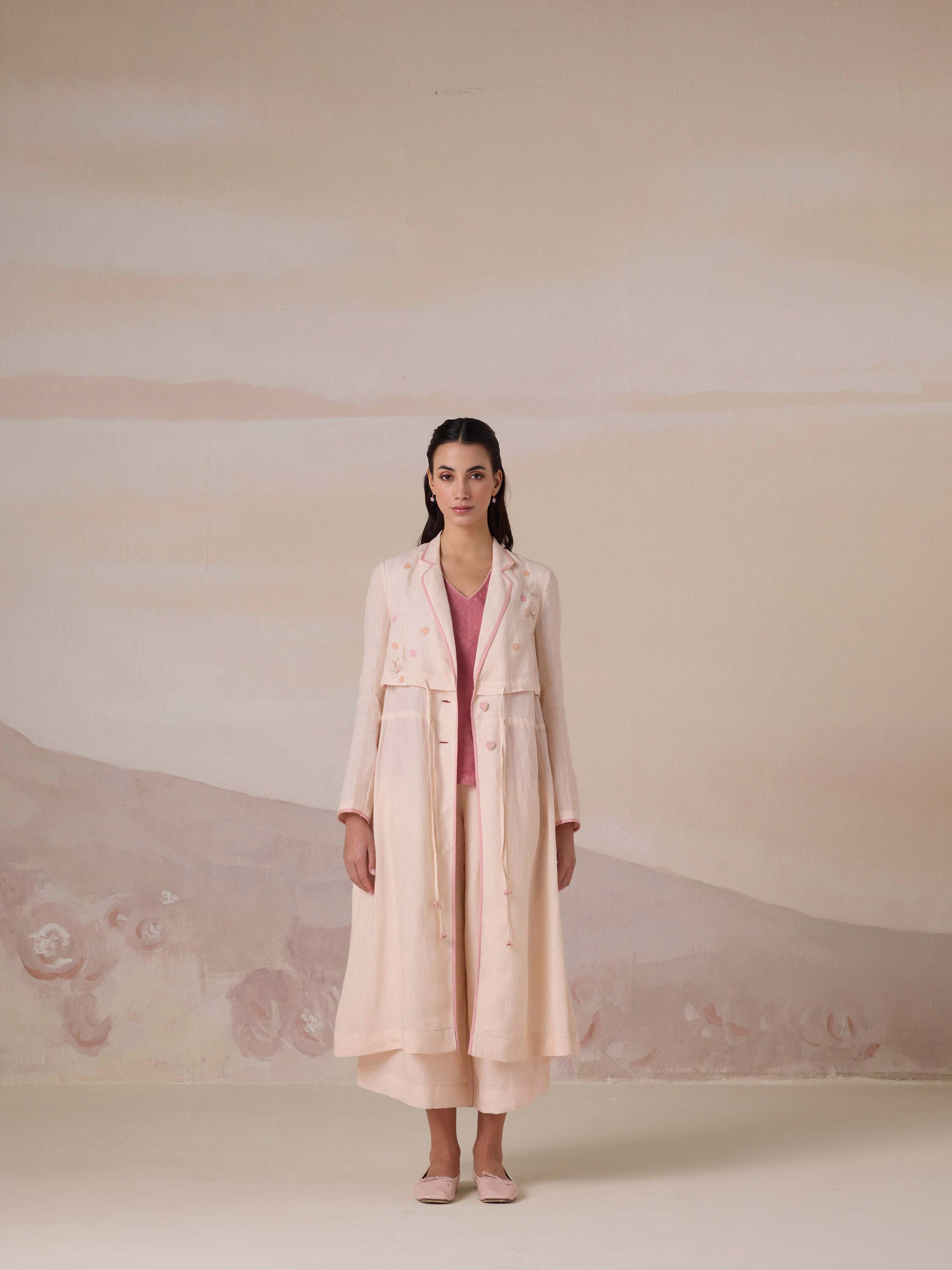 Between Seasons Linen Coat