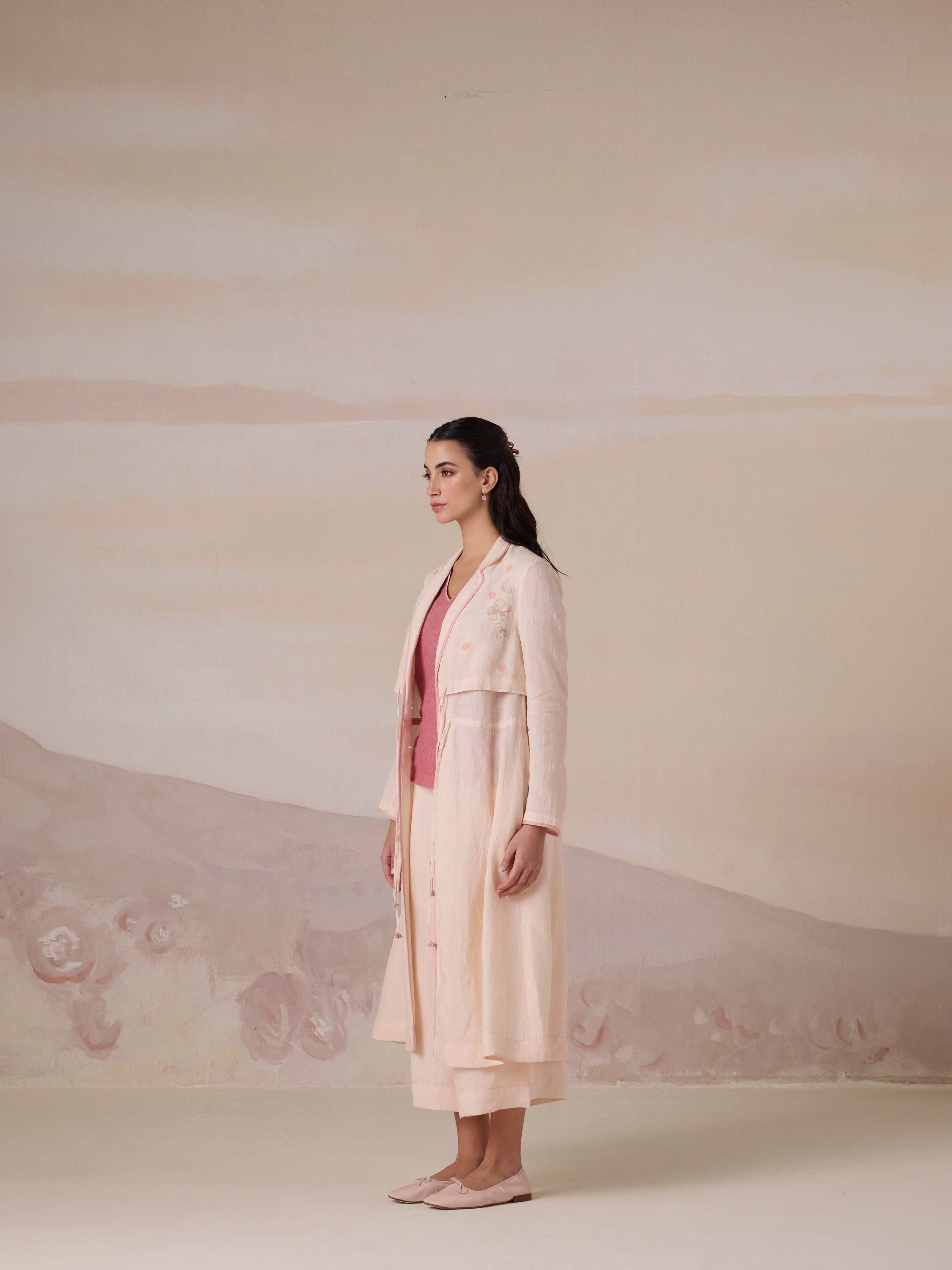 Between Seasons Linen Coat