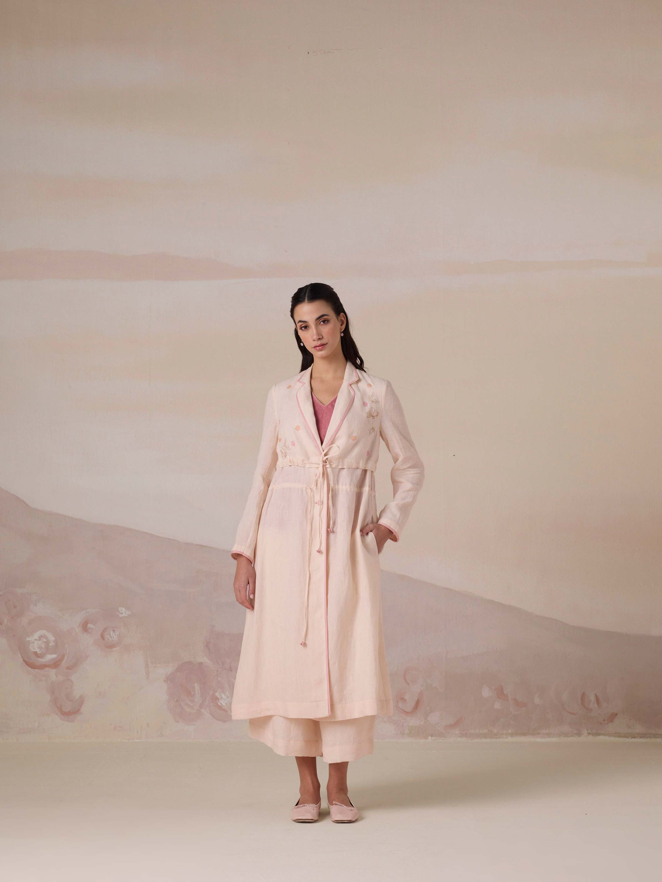 Between Seasons Linen Coat