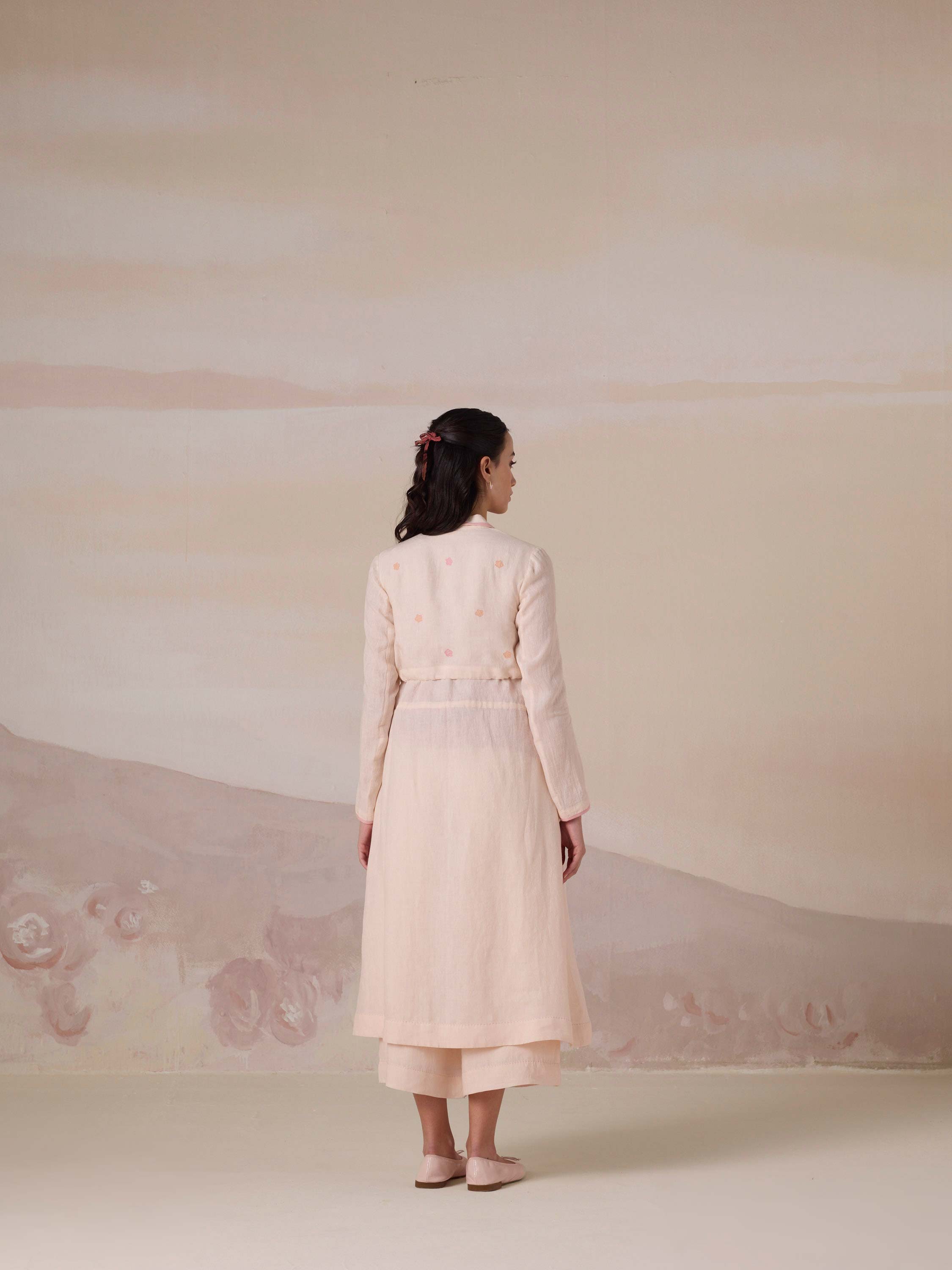 Between Seasons Linen Coat