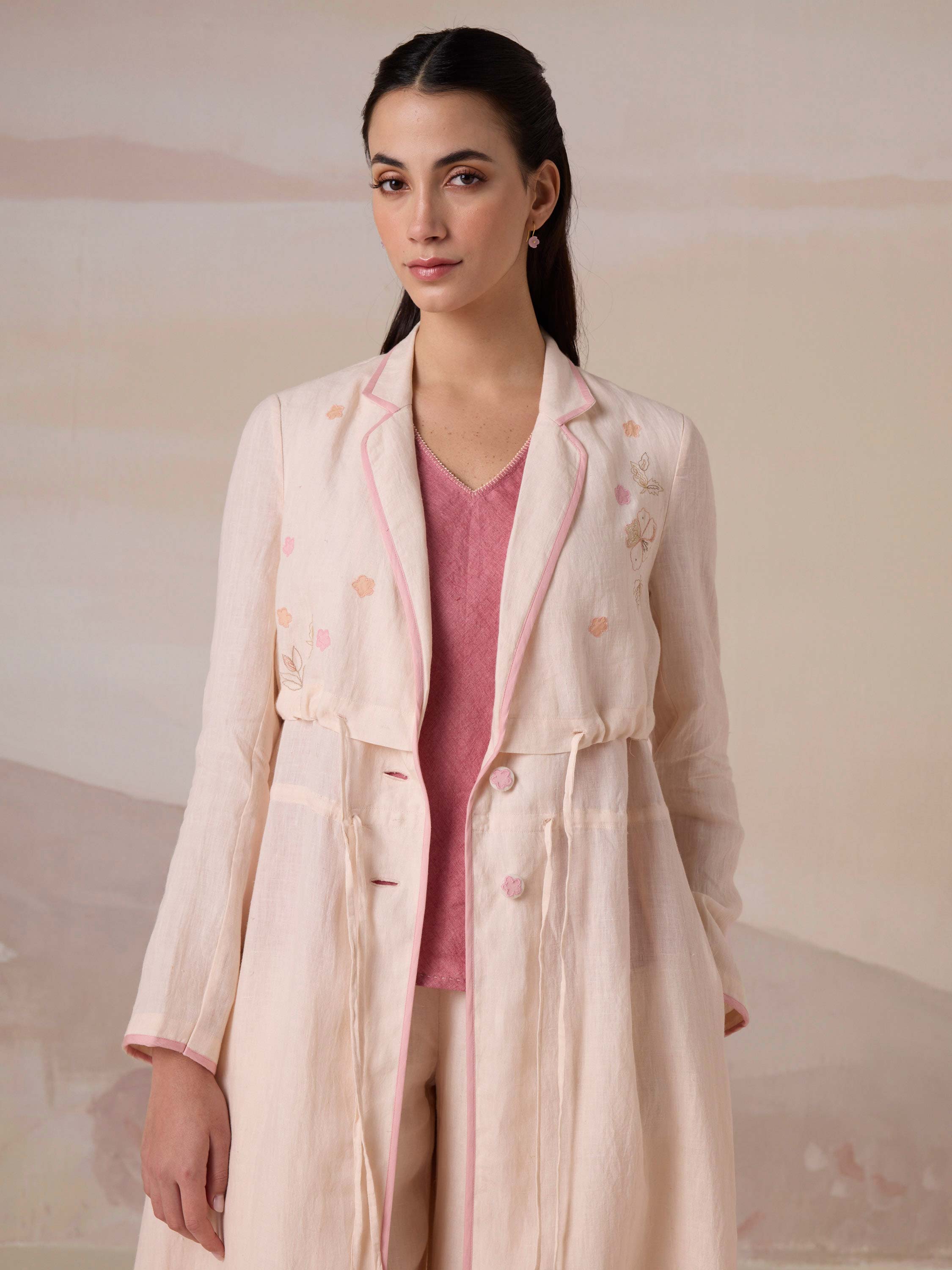Between Seasons Linen Coat