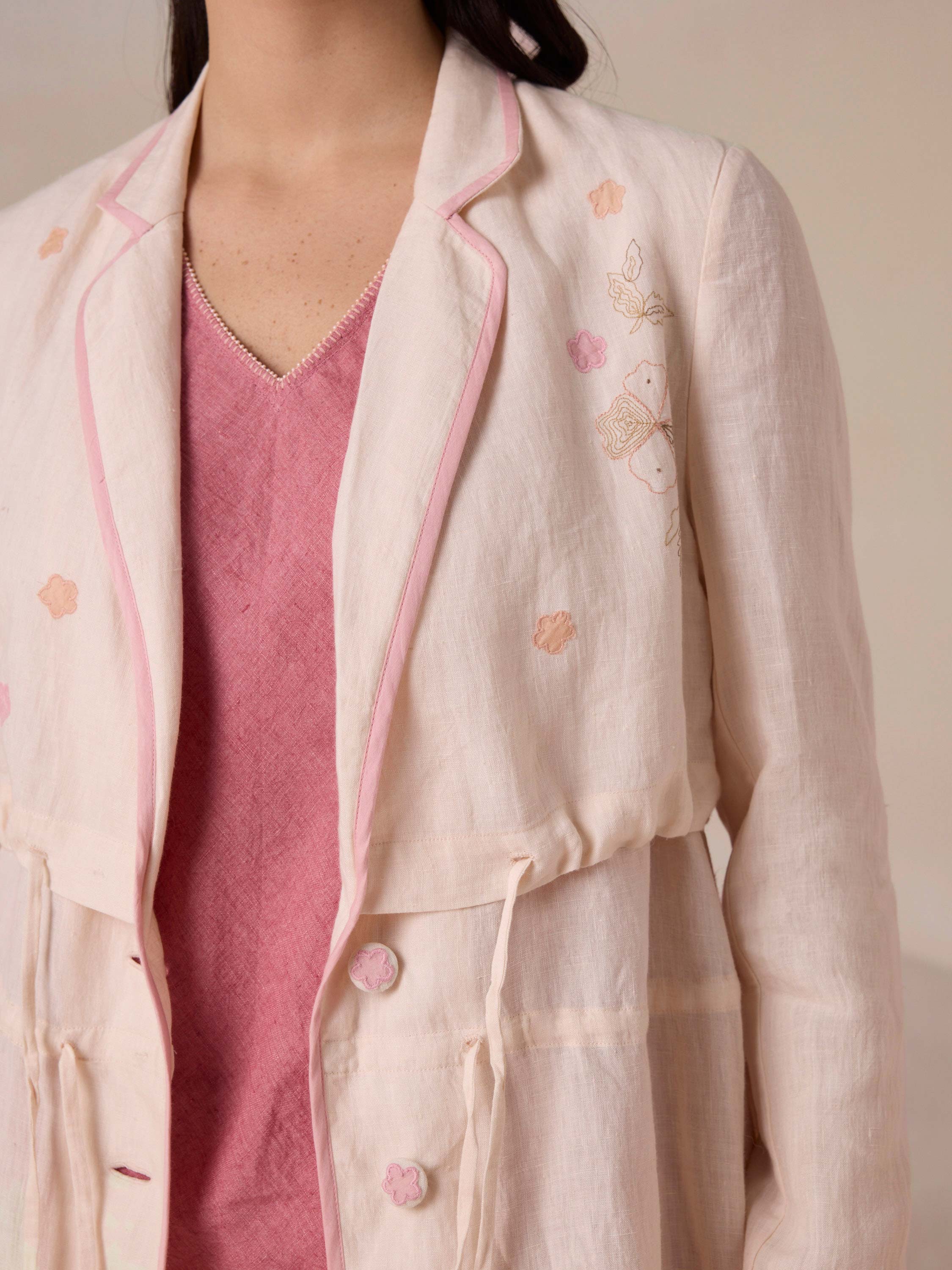 Between Seasons Linen Coat