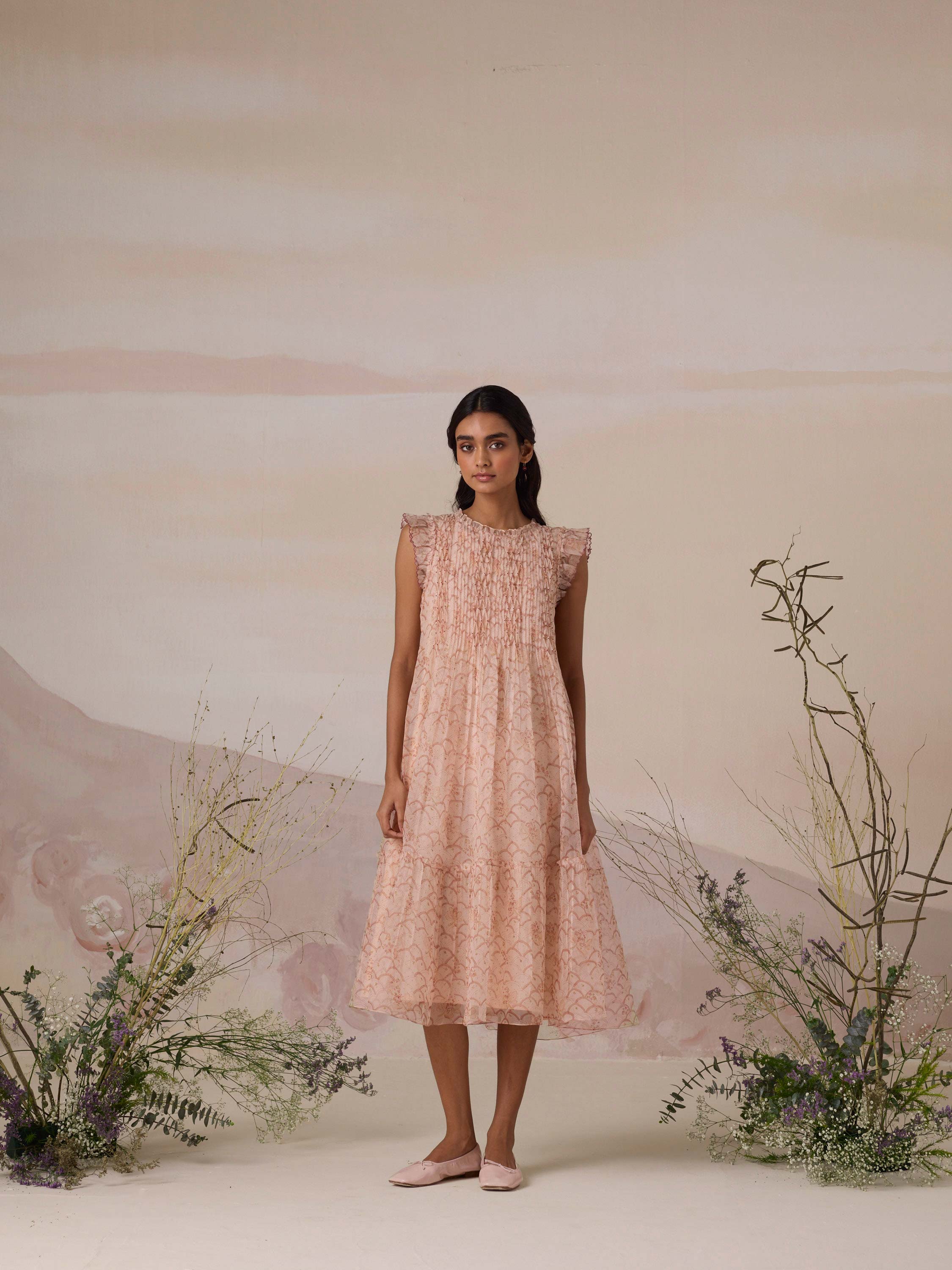 Nectar Bloom Organza Dress