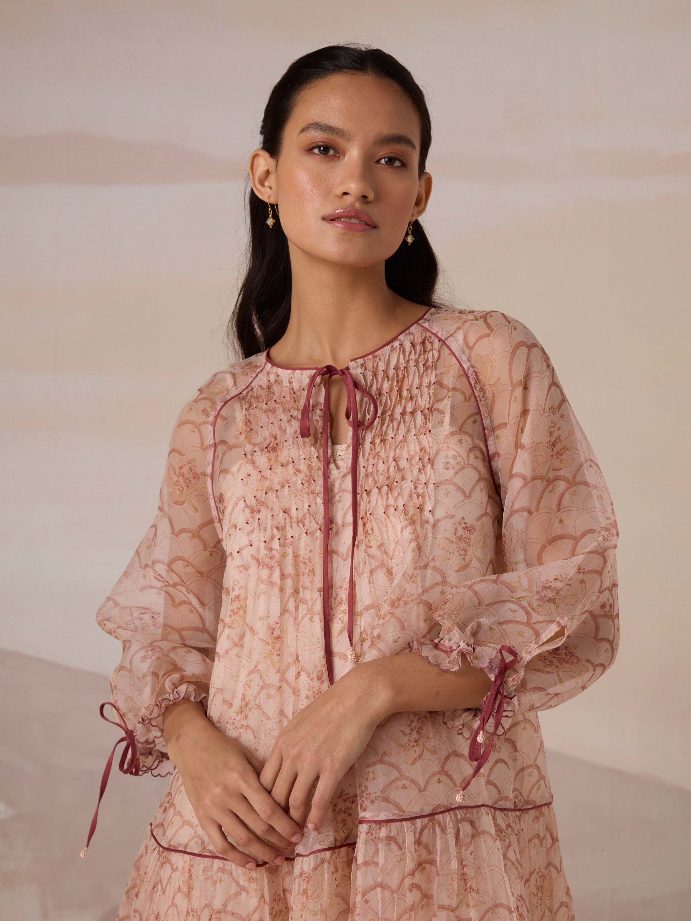 Quiet Veil Organza Dress