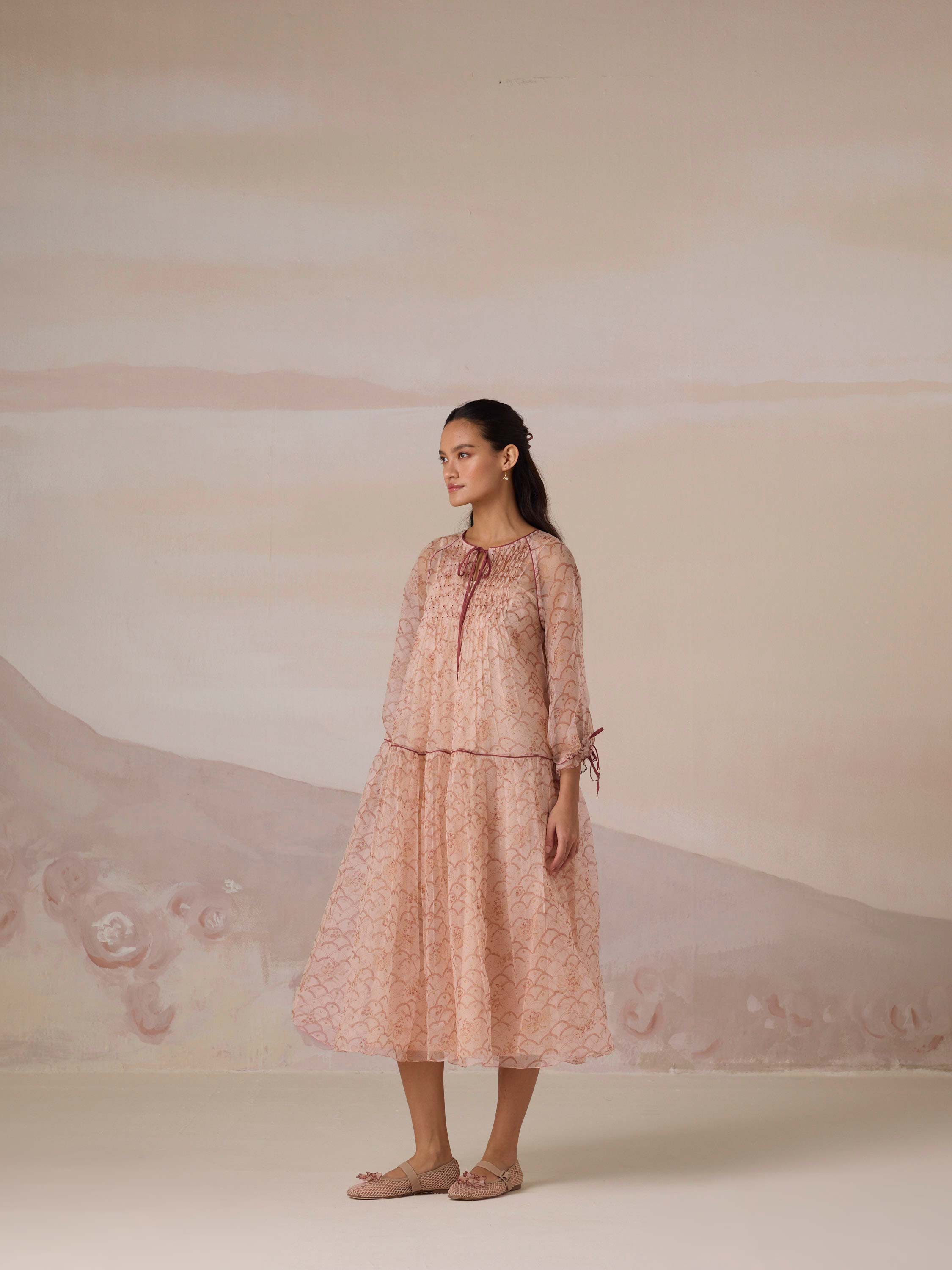 Quiet Veil Organza Dress