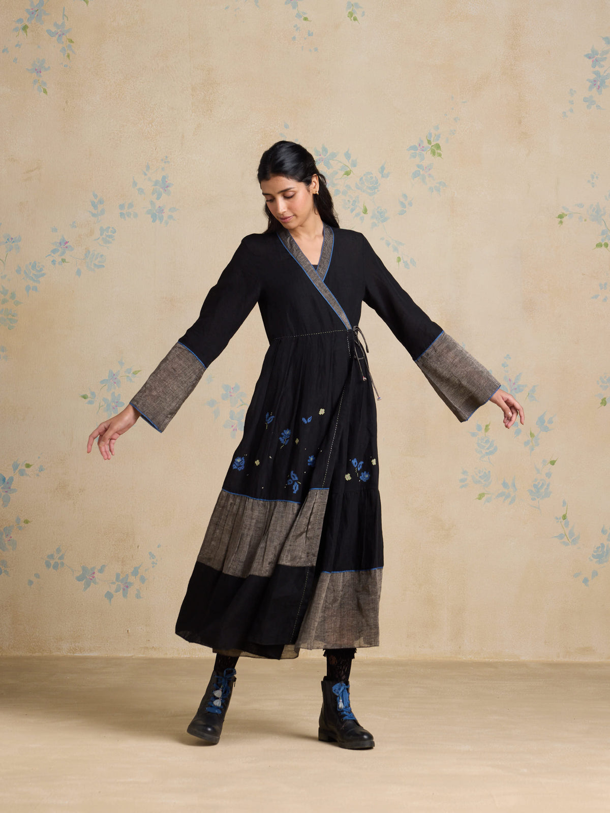 Tara Panelled Wrap Dress