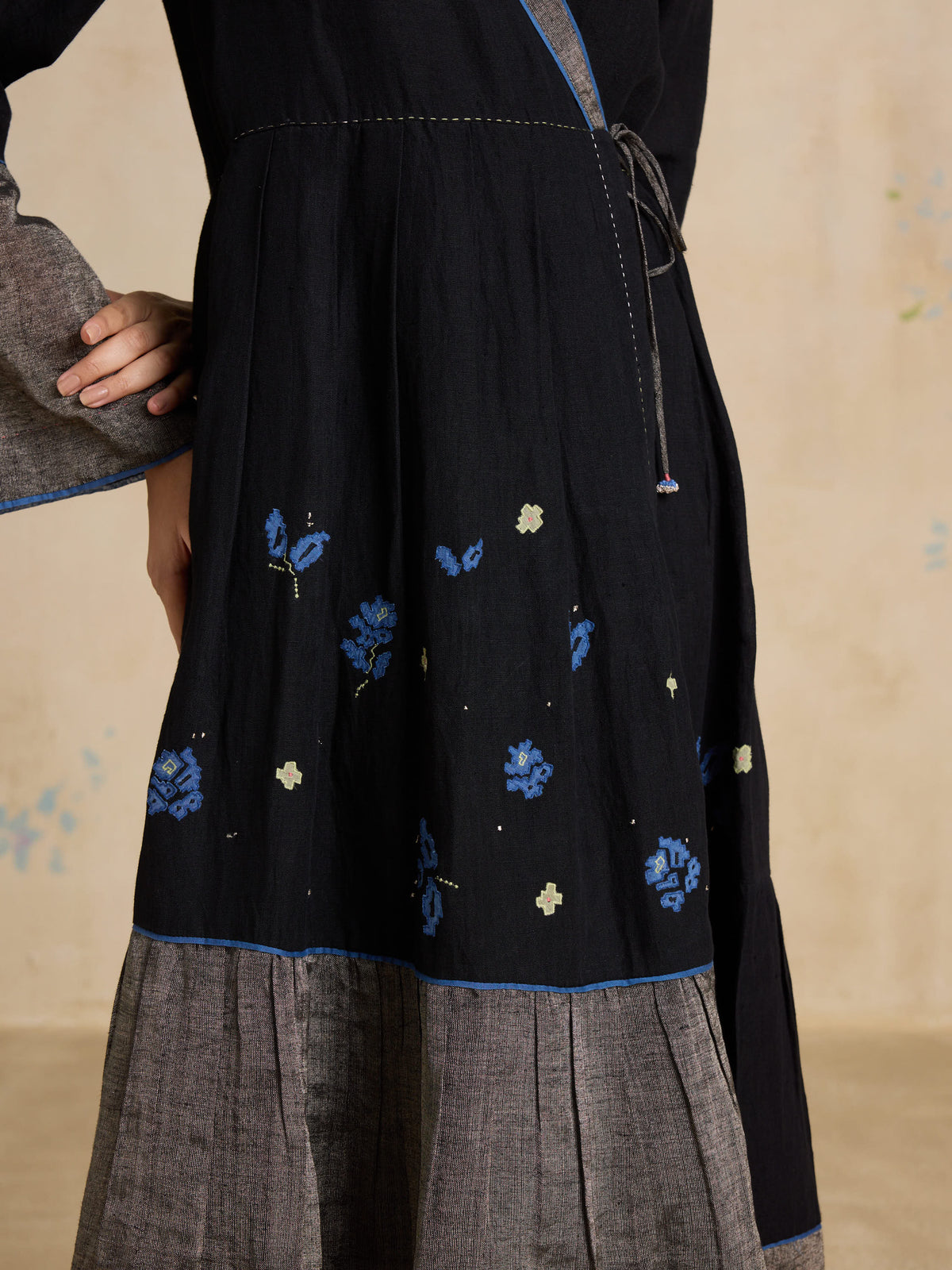 Tara Panelled Wrap Dress