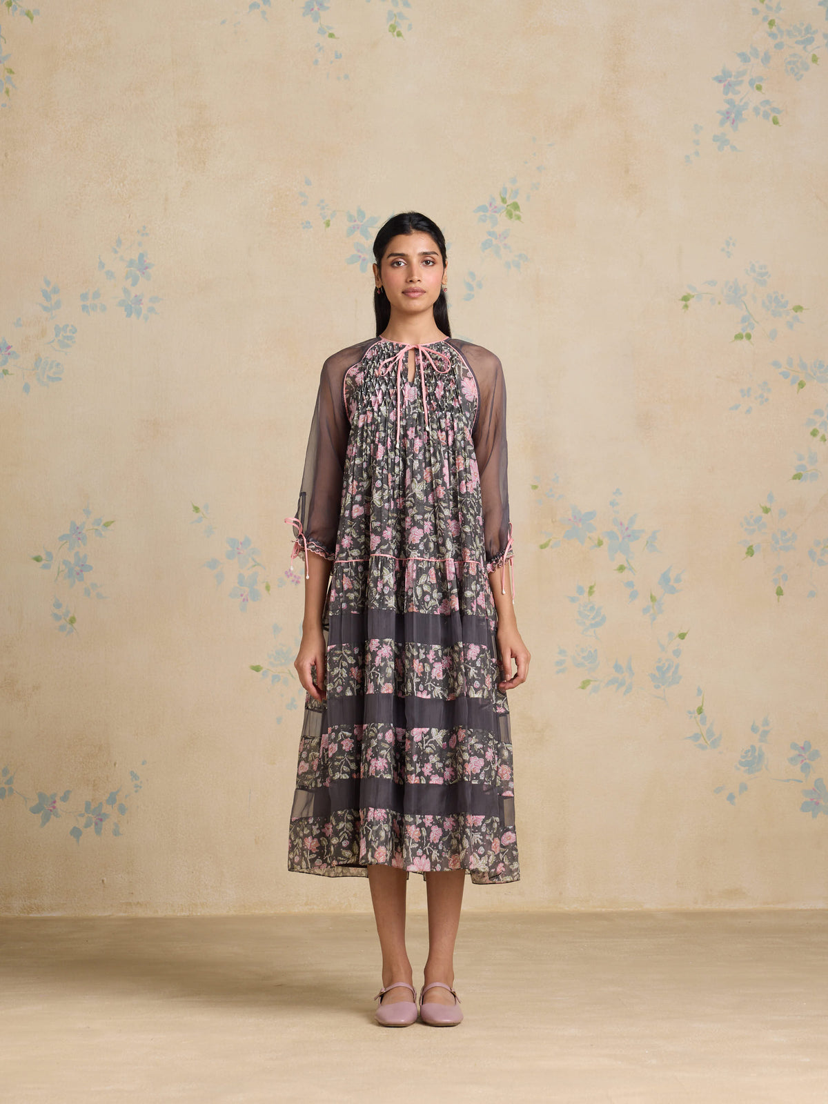 Vela Chintz Midi Dress