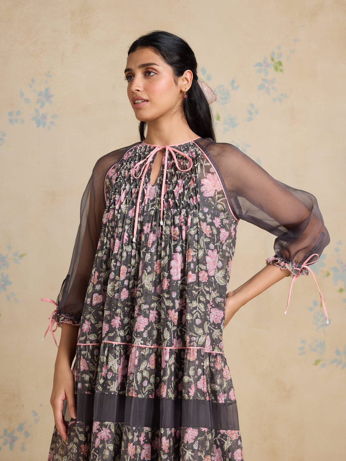 Vela Chintz Midi Dress