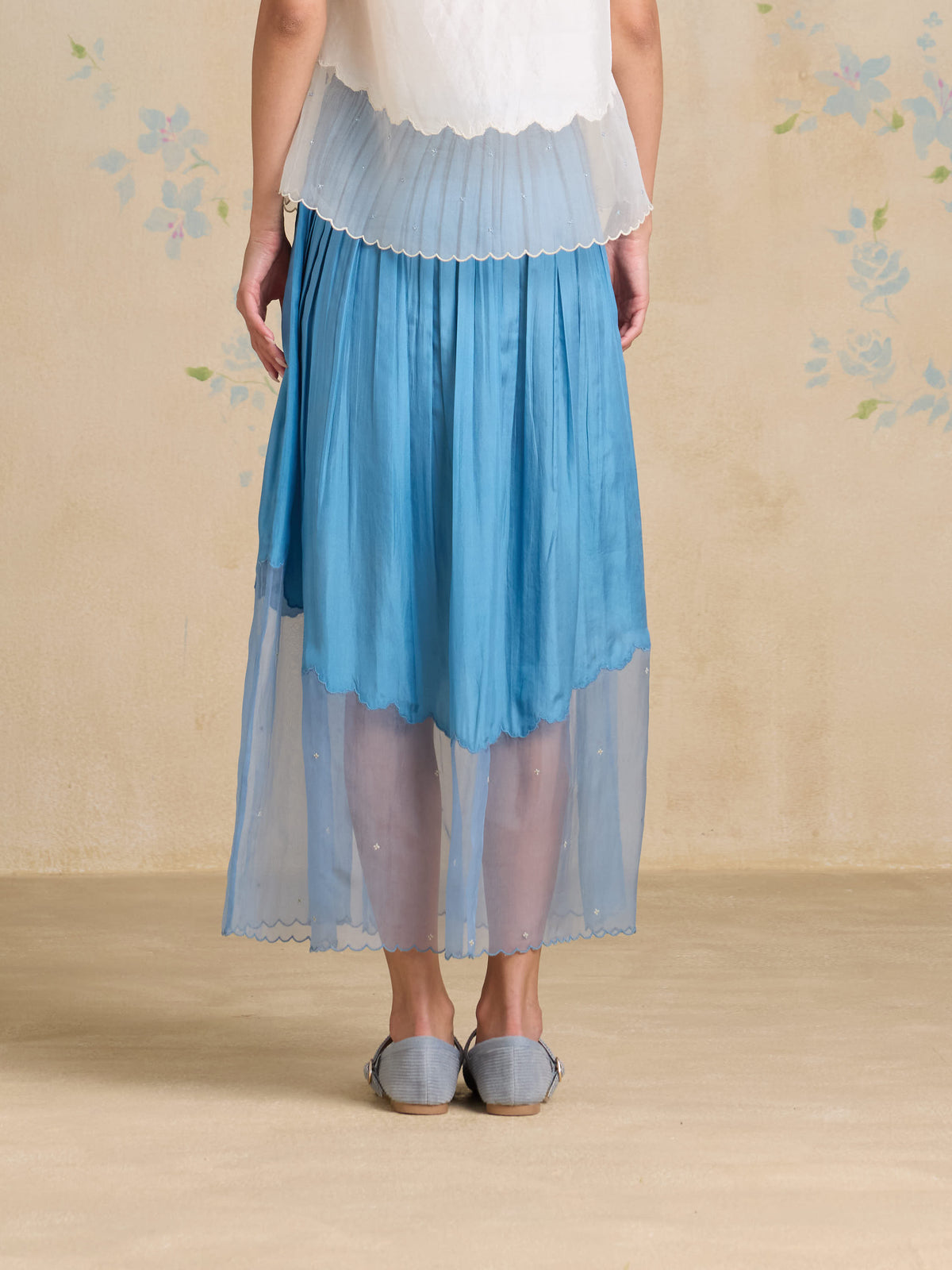 Cloud Muse Silk Skirt