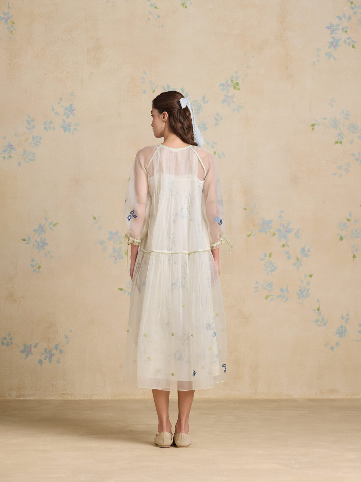 White Poem Organza Dress