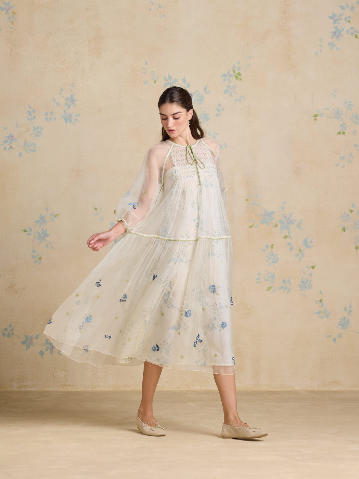 White Poem Organza Dress