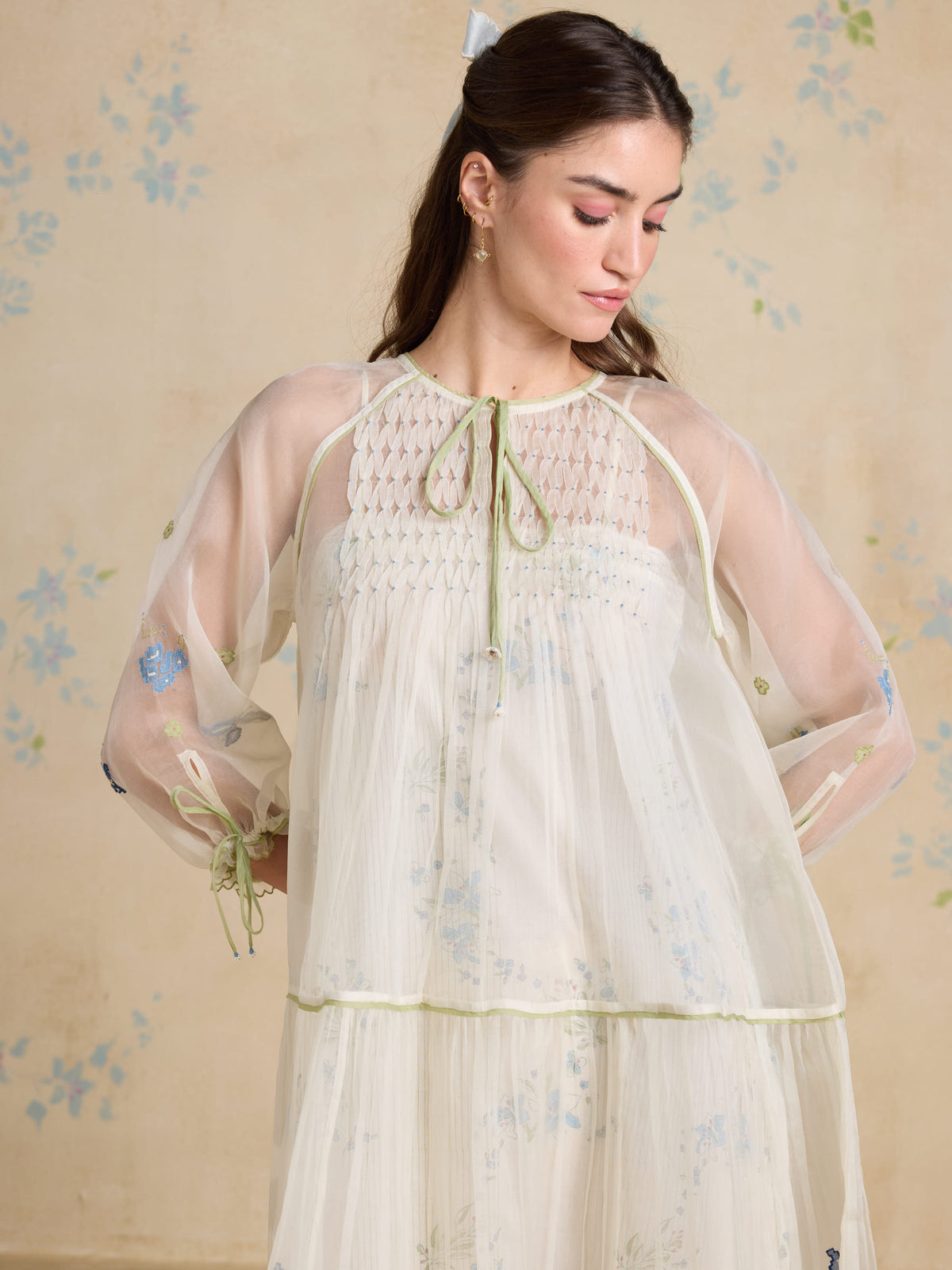 White Poem Organza Dress