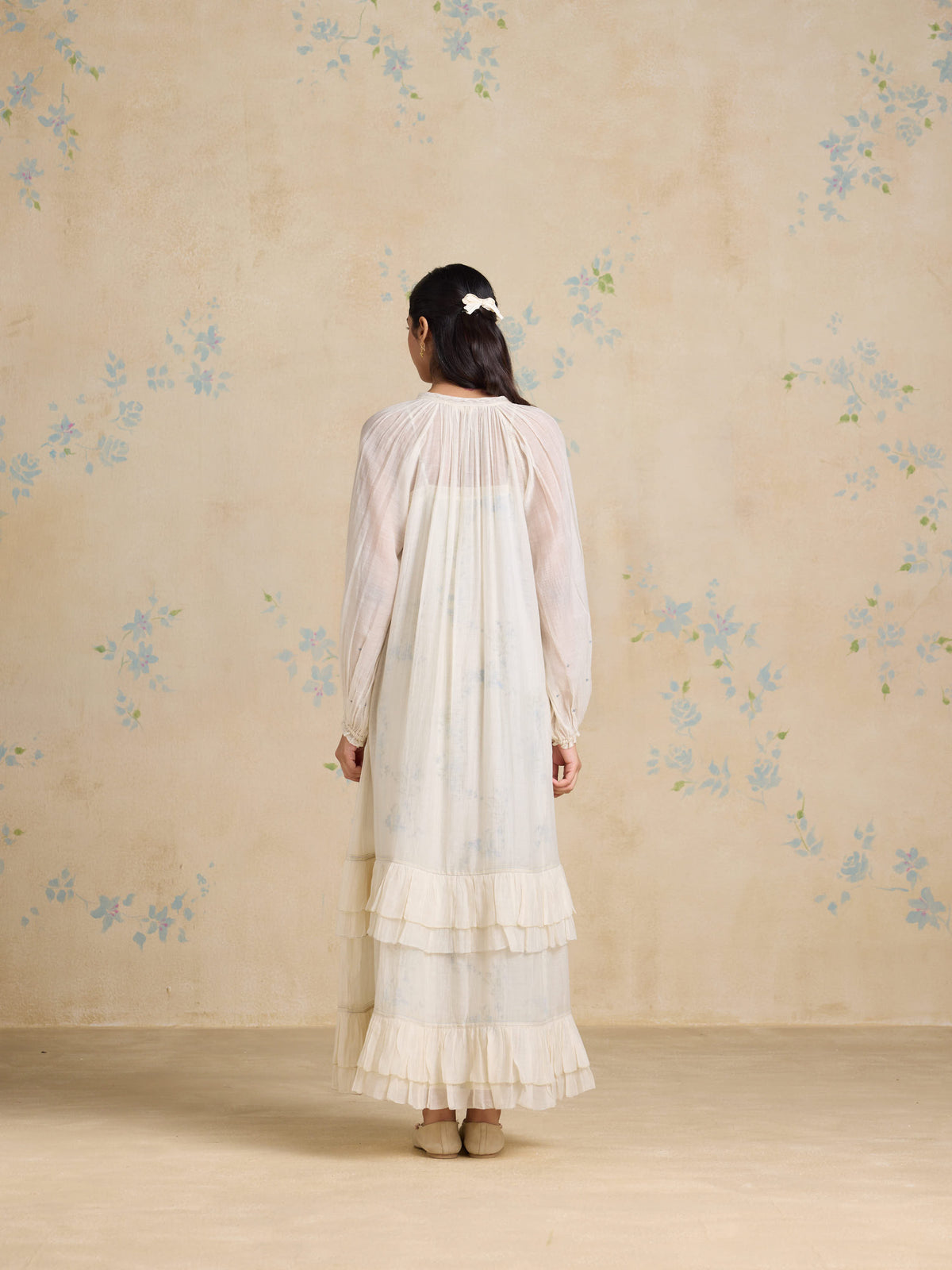 Boho Layered Ruffle Maxi