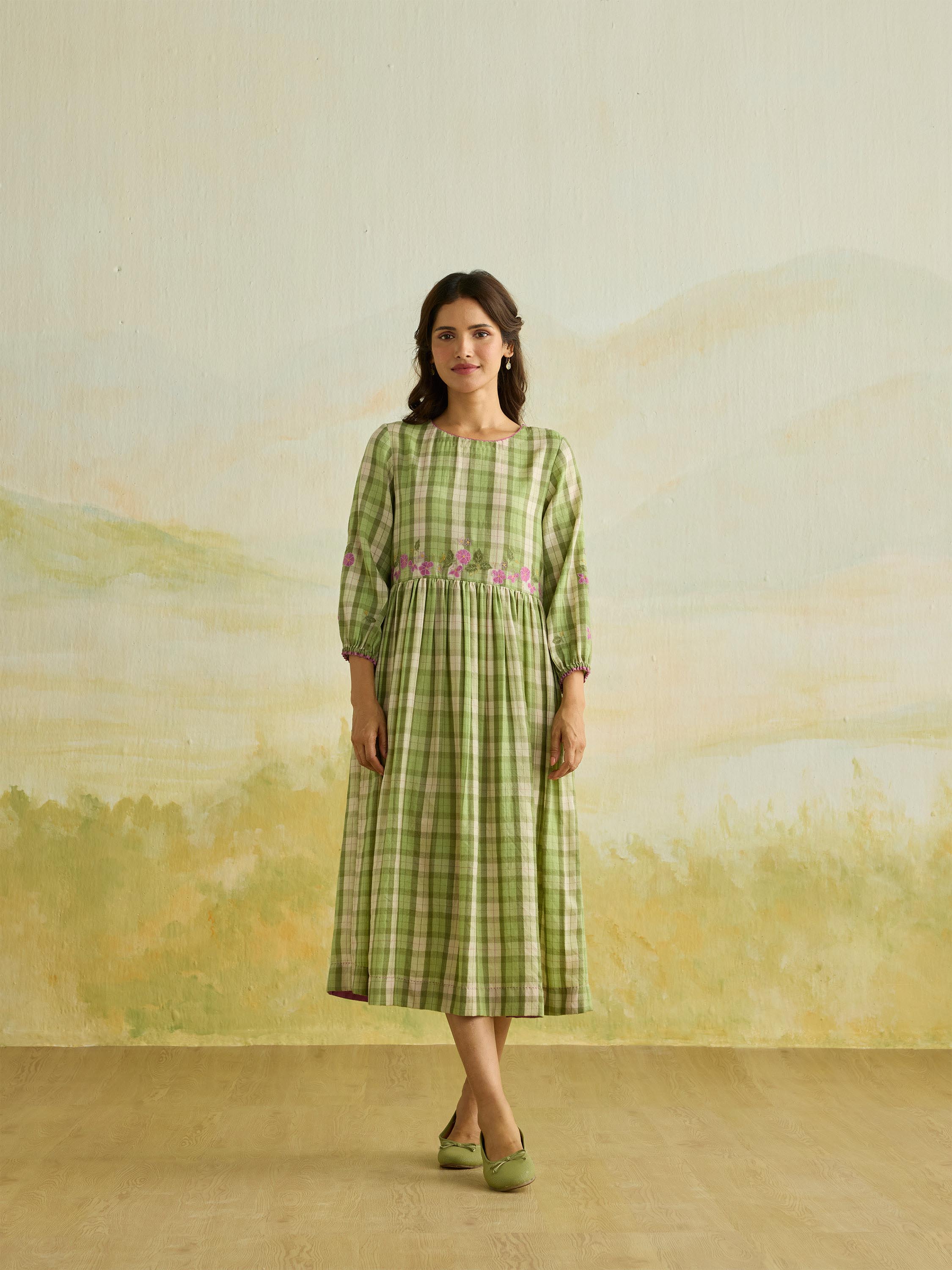 Moss Reverie Merino Dress