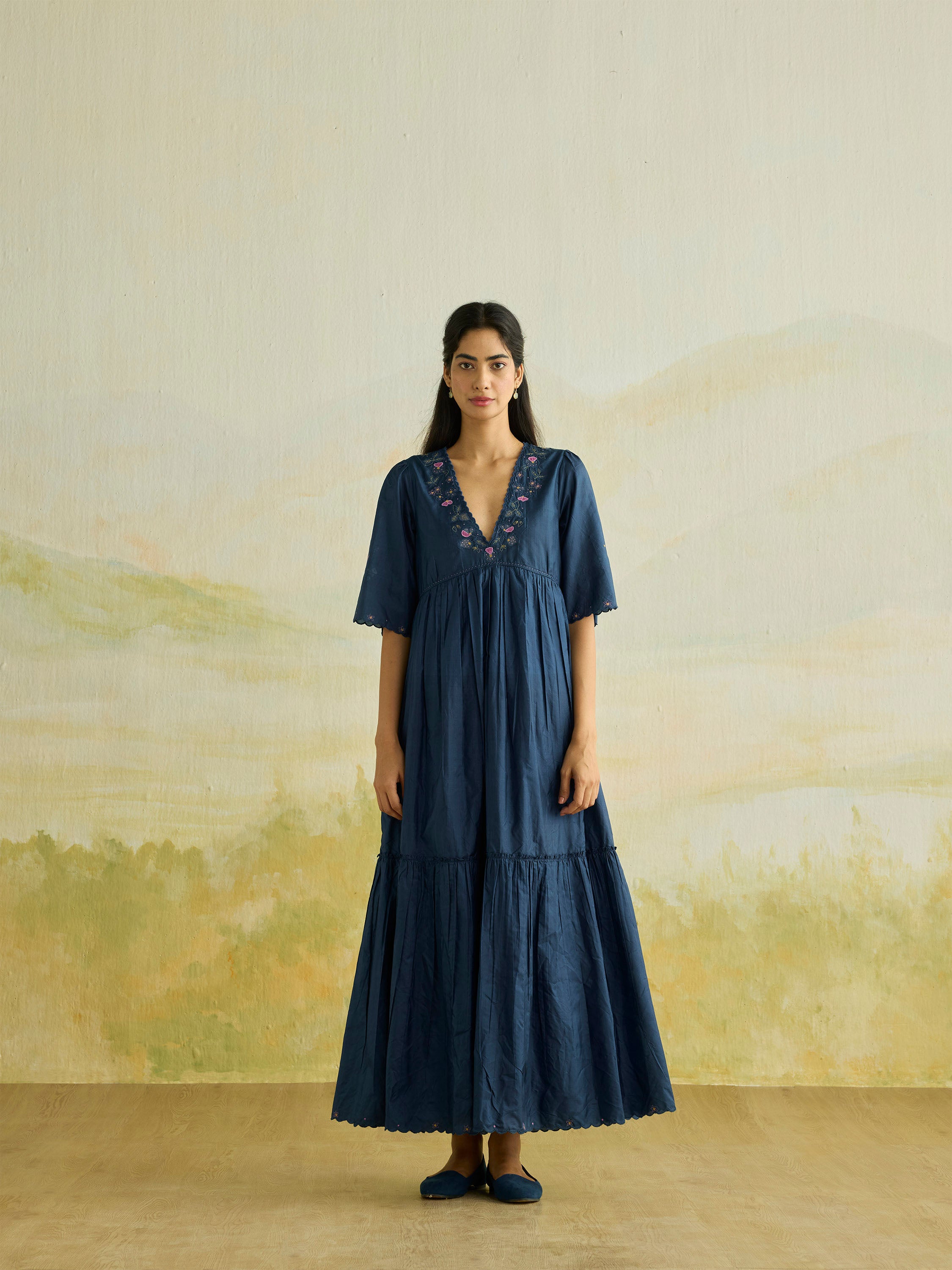 Twilight Silk Maxi Dress