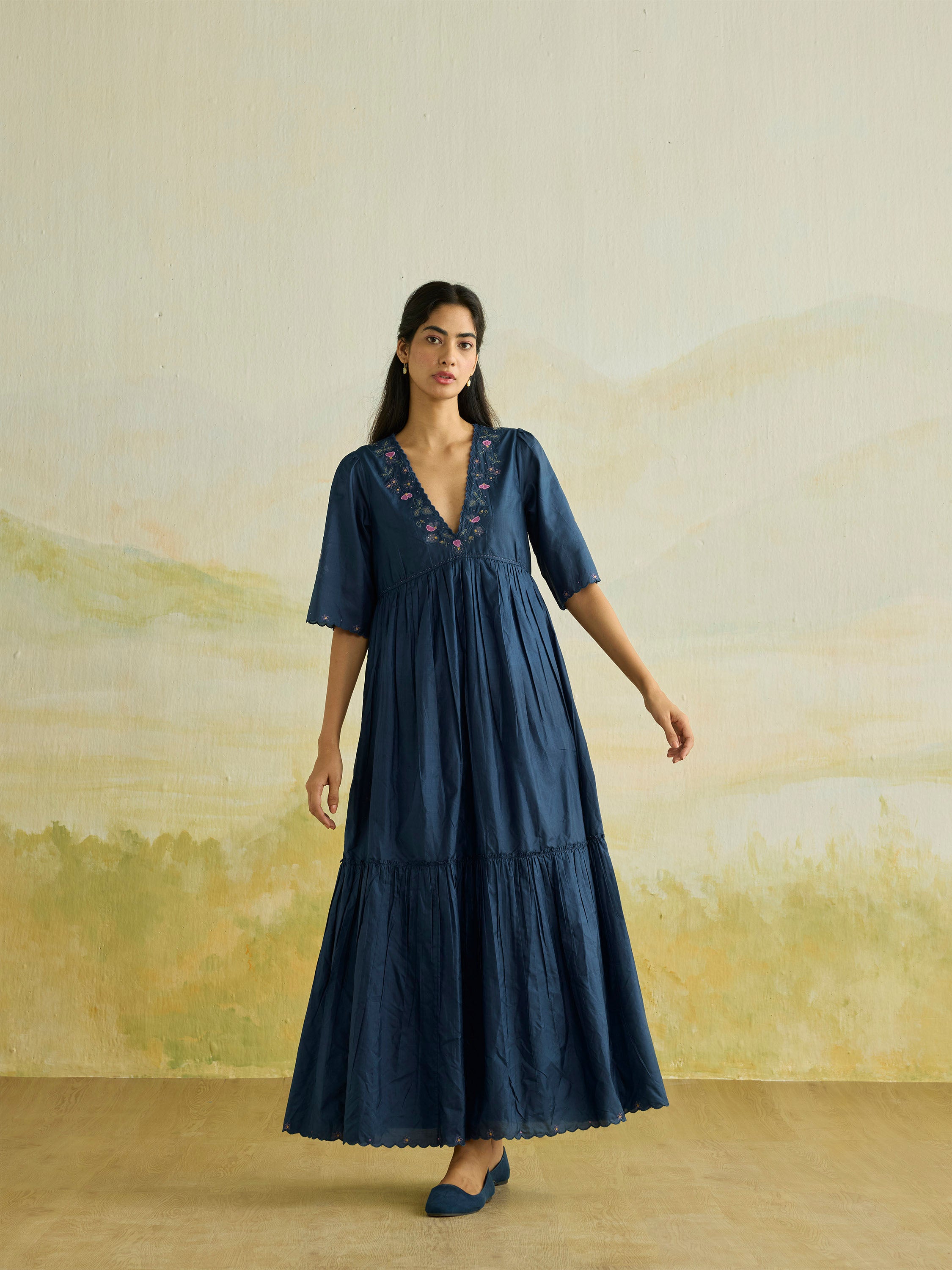 Twilight Silk Maxi Dress