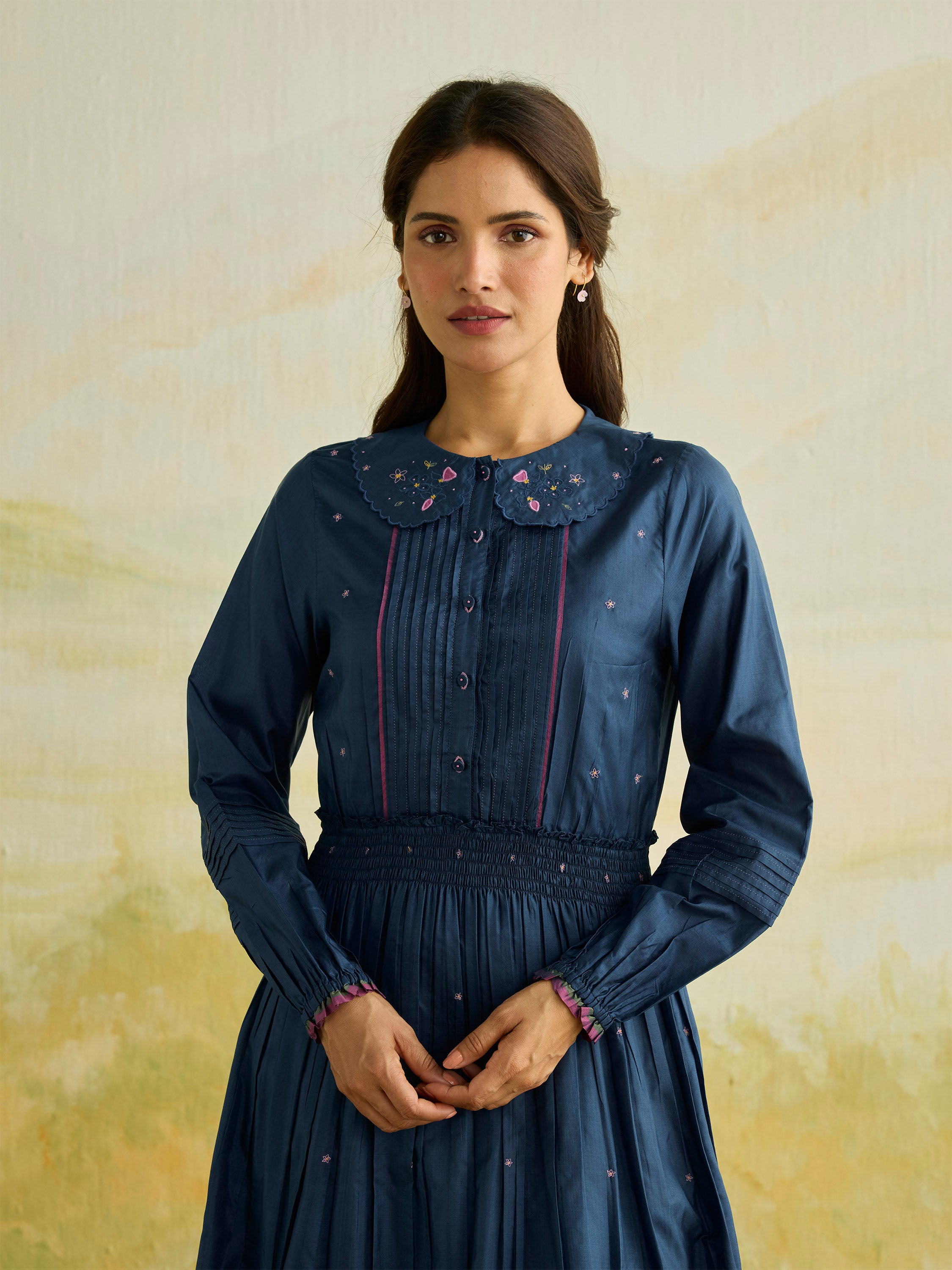 Moonpetal Silk Midi Dress