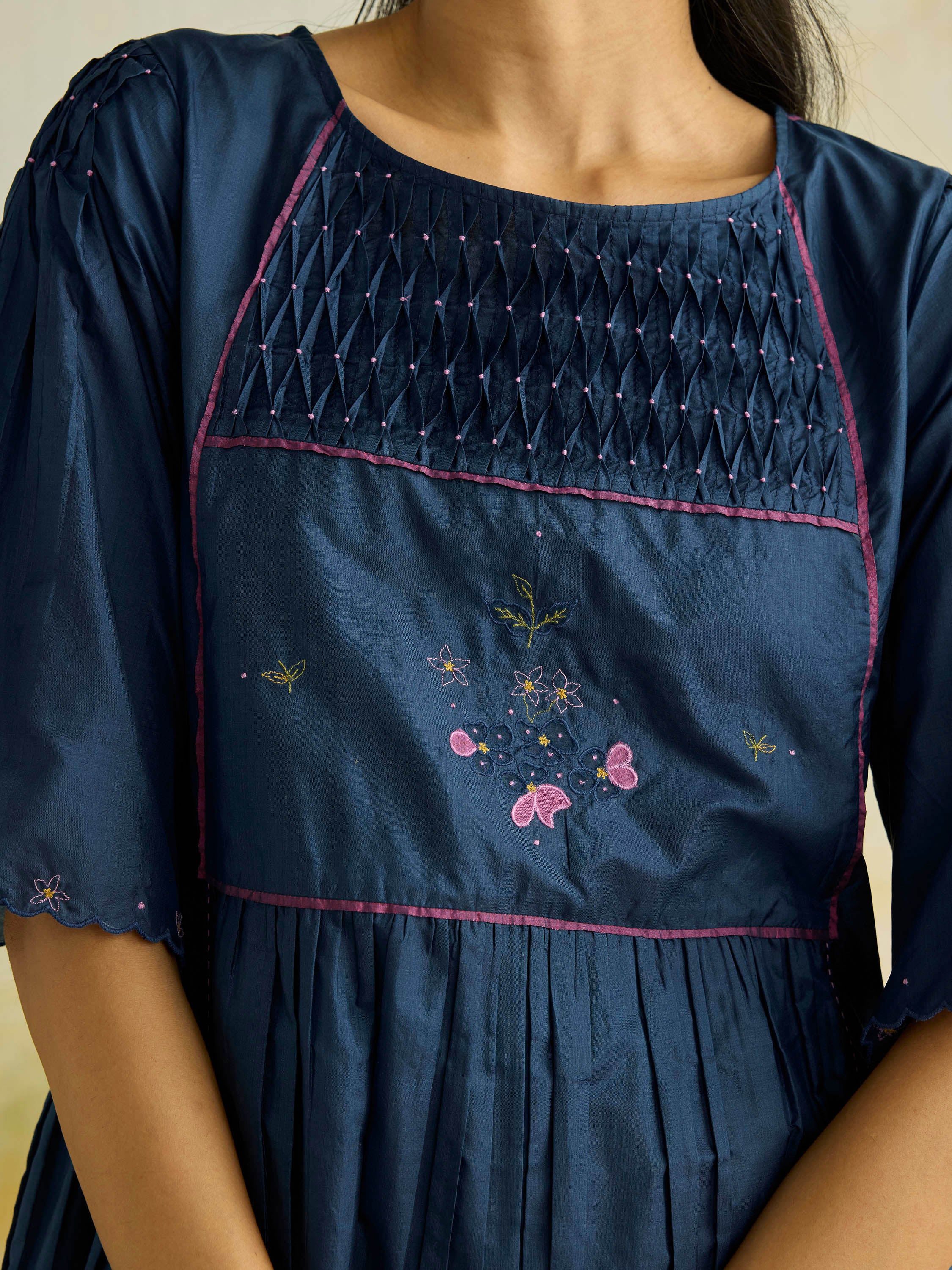 Ebonflower Silk Tunic