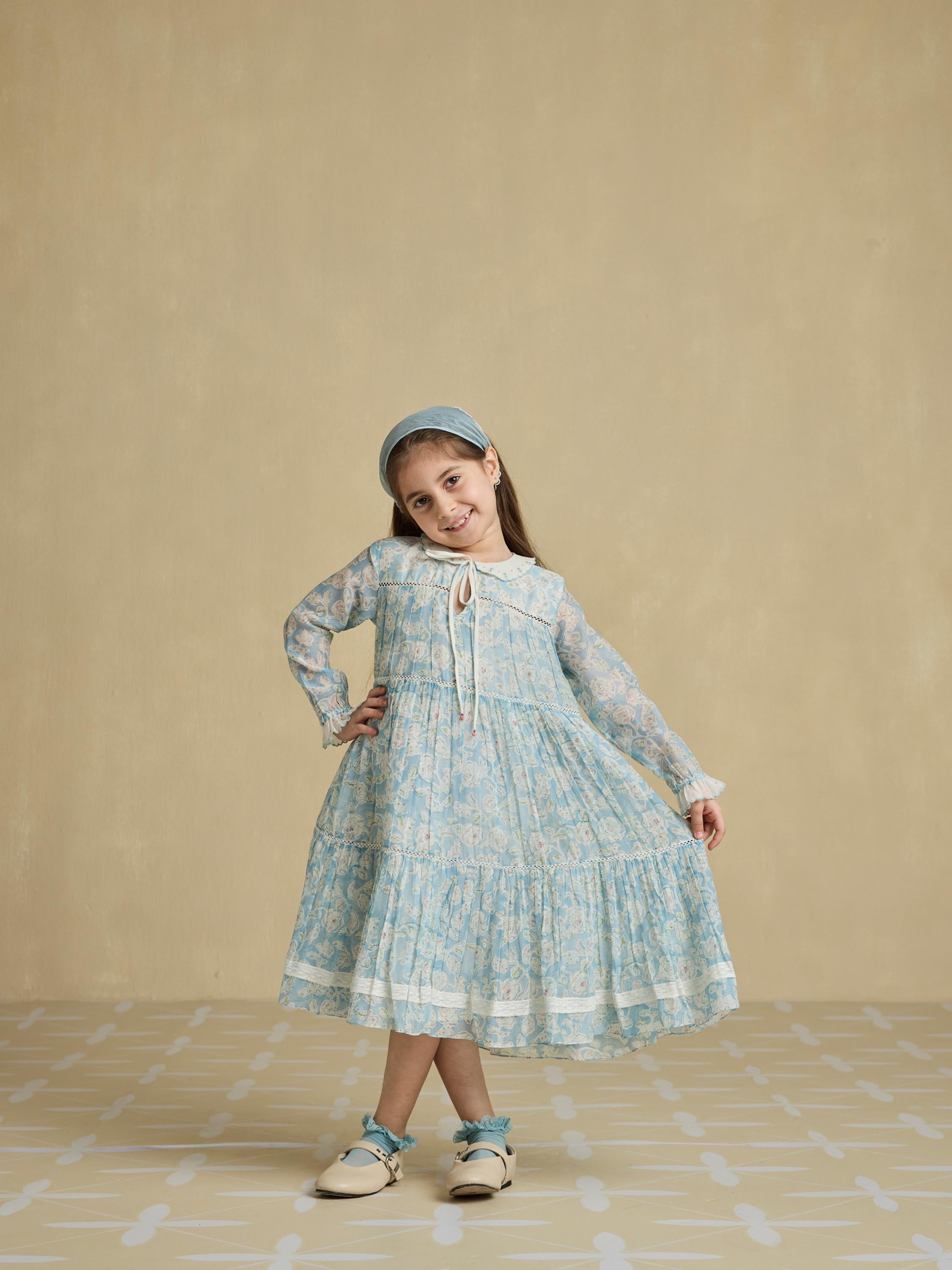 Blue Umbrella Little Dress