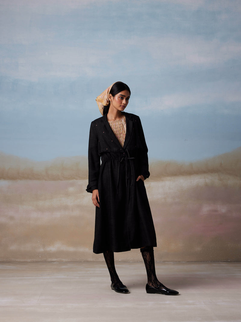 Myna Merino Trench Coat | Lightness of Being | Buna Studio – BunaStudio