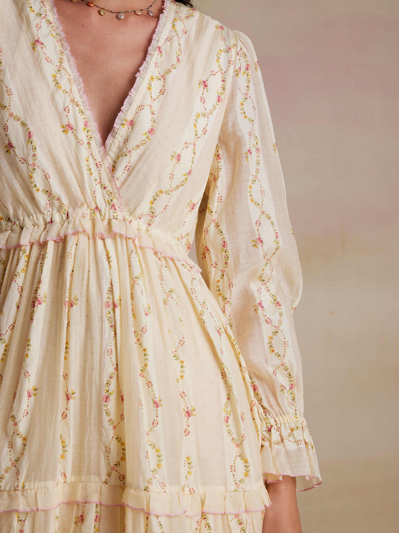 Mythical Blooms Wrap Dress
