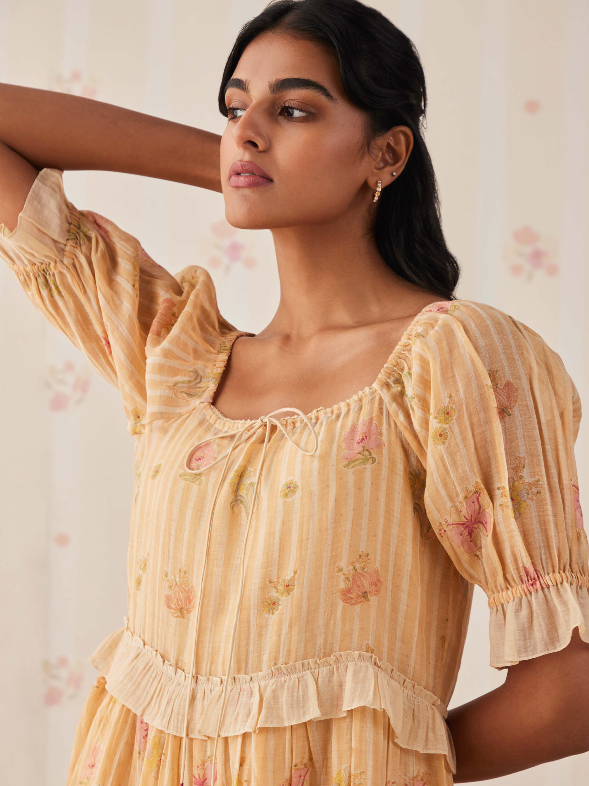 Apricot Ruffle Dress - Image 8