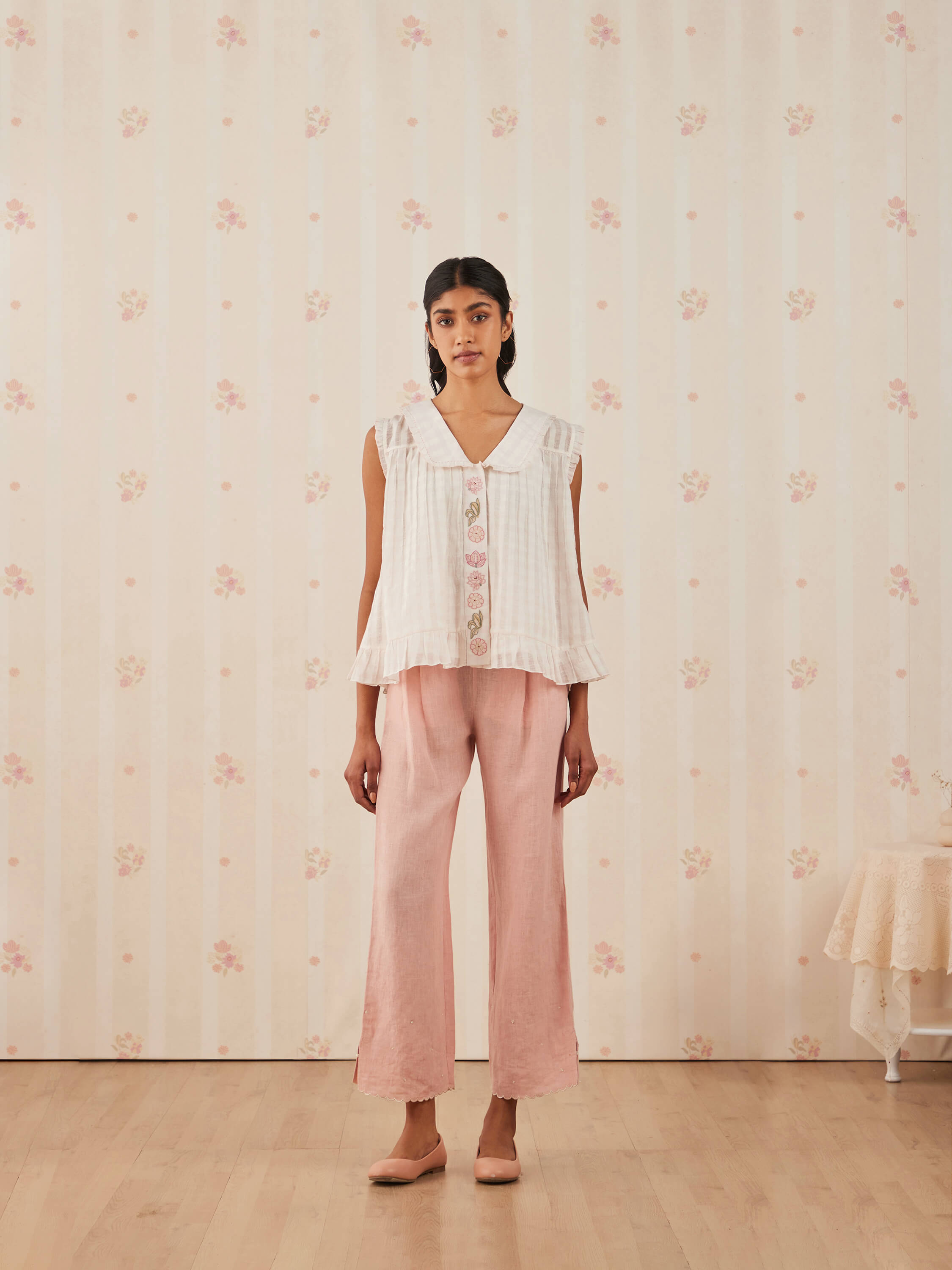 Chalk Pink Petal Blouse - Image 2