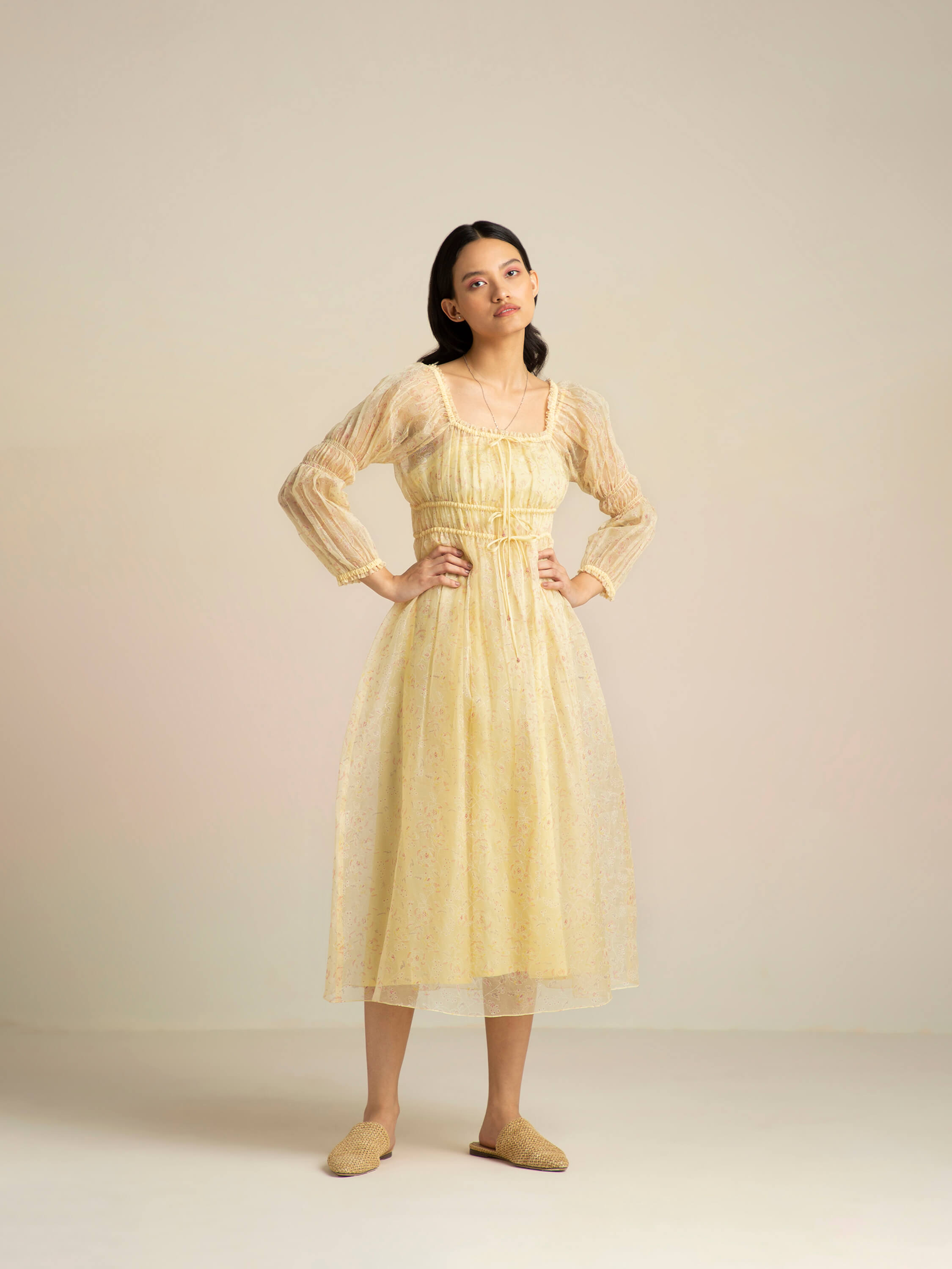 Almond Blossom Organza Dress - Image 3