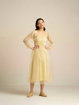 Almond Blossom Organza Dress
