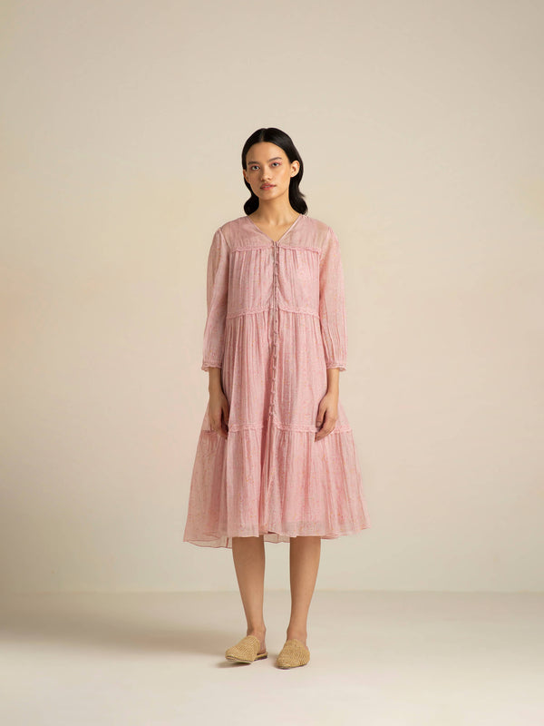Barley Pink Lace Dress