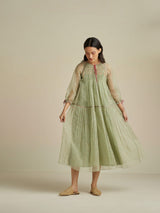 Calla Flounce Organza Dress - BunaStudio