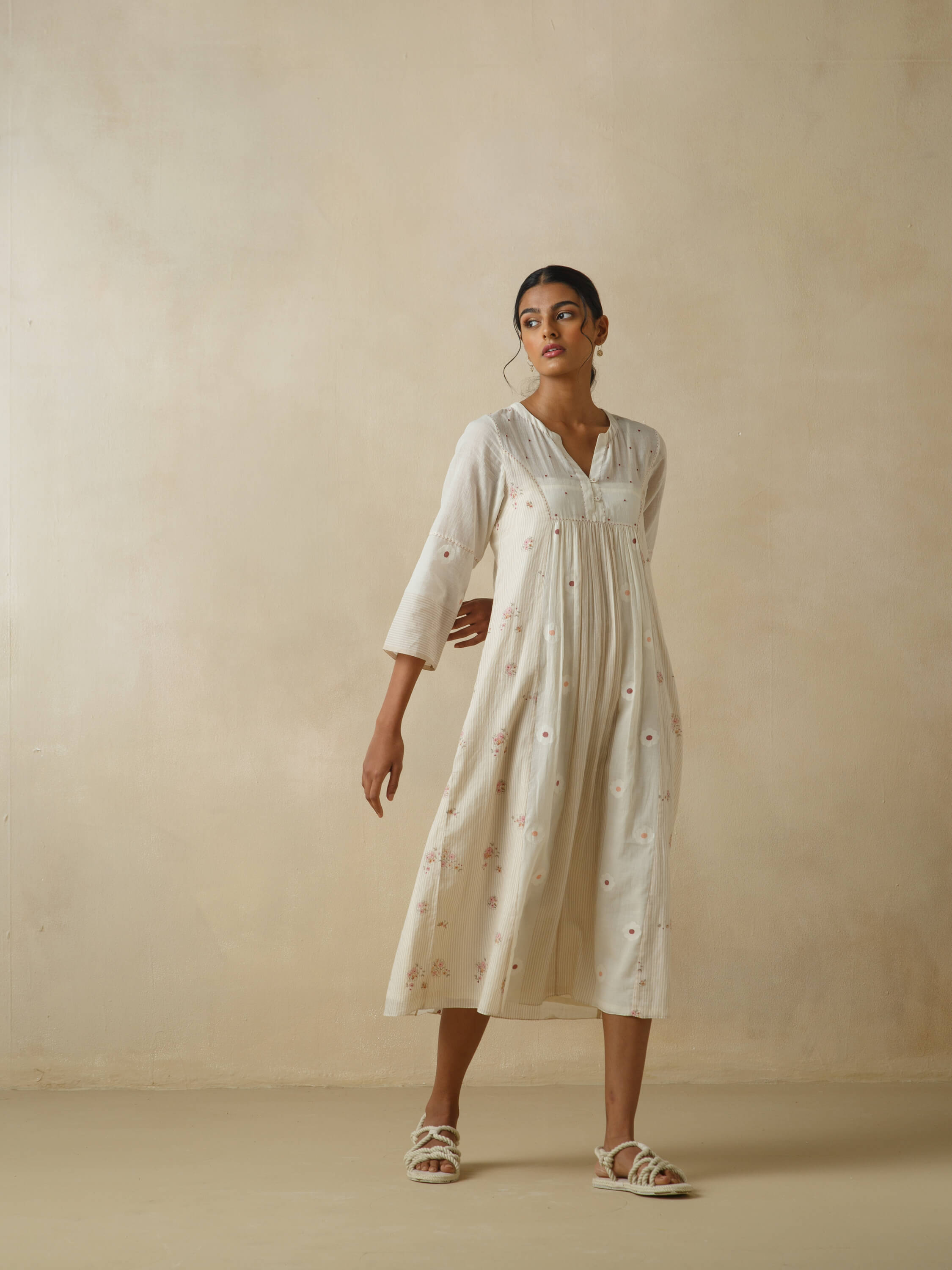 Chalk Flower Dress - Image 5