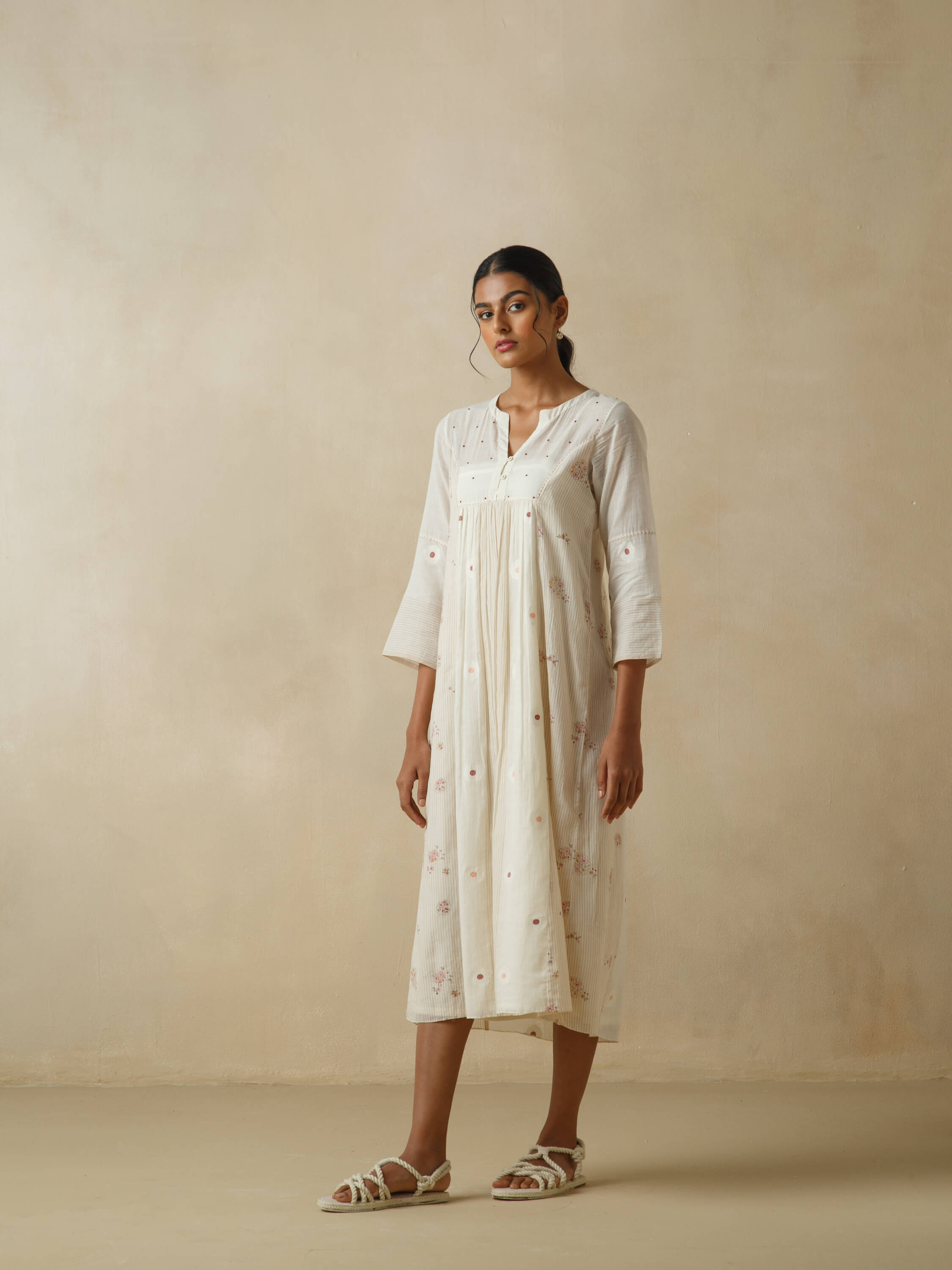 Chalk Flower Dress - Image 4