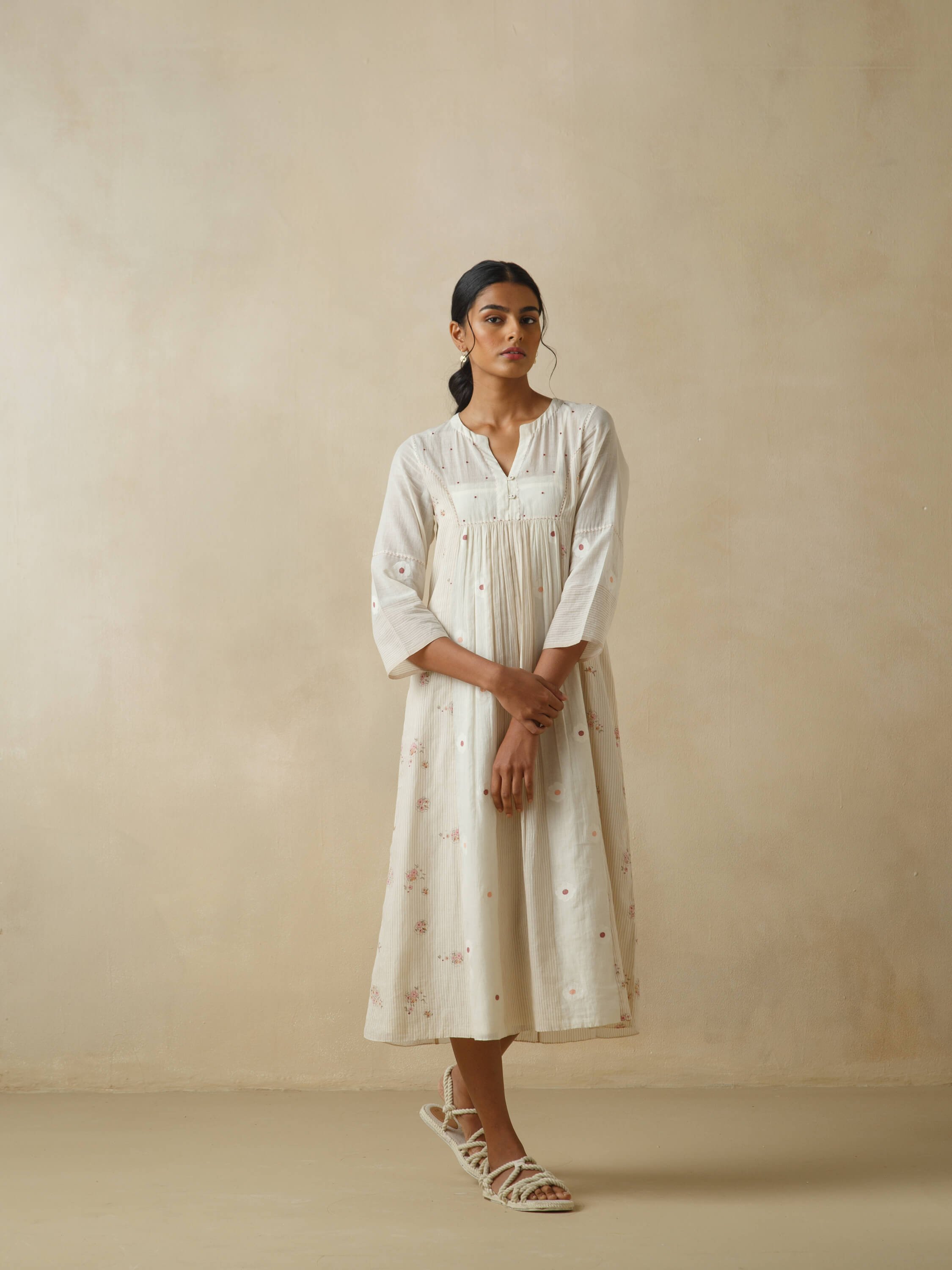 Chalk Flower Dress - Image 3