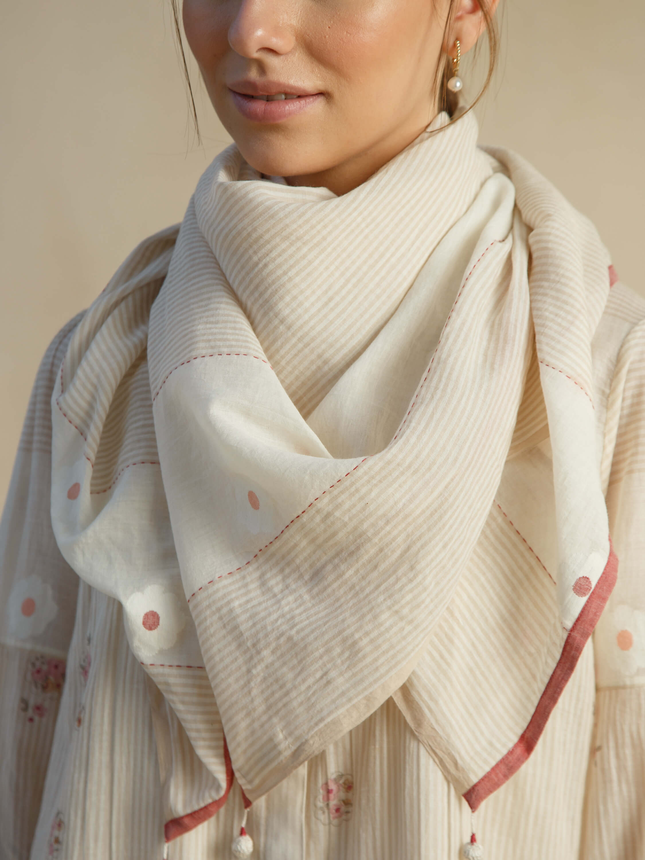 Chalk Flower Scarf - Image 2